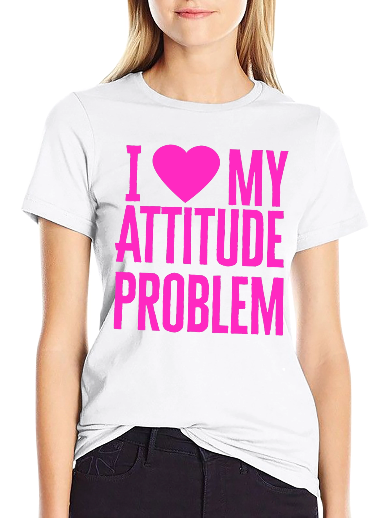 I Heart My Attitude Problem Graphic T-Shirt