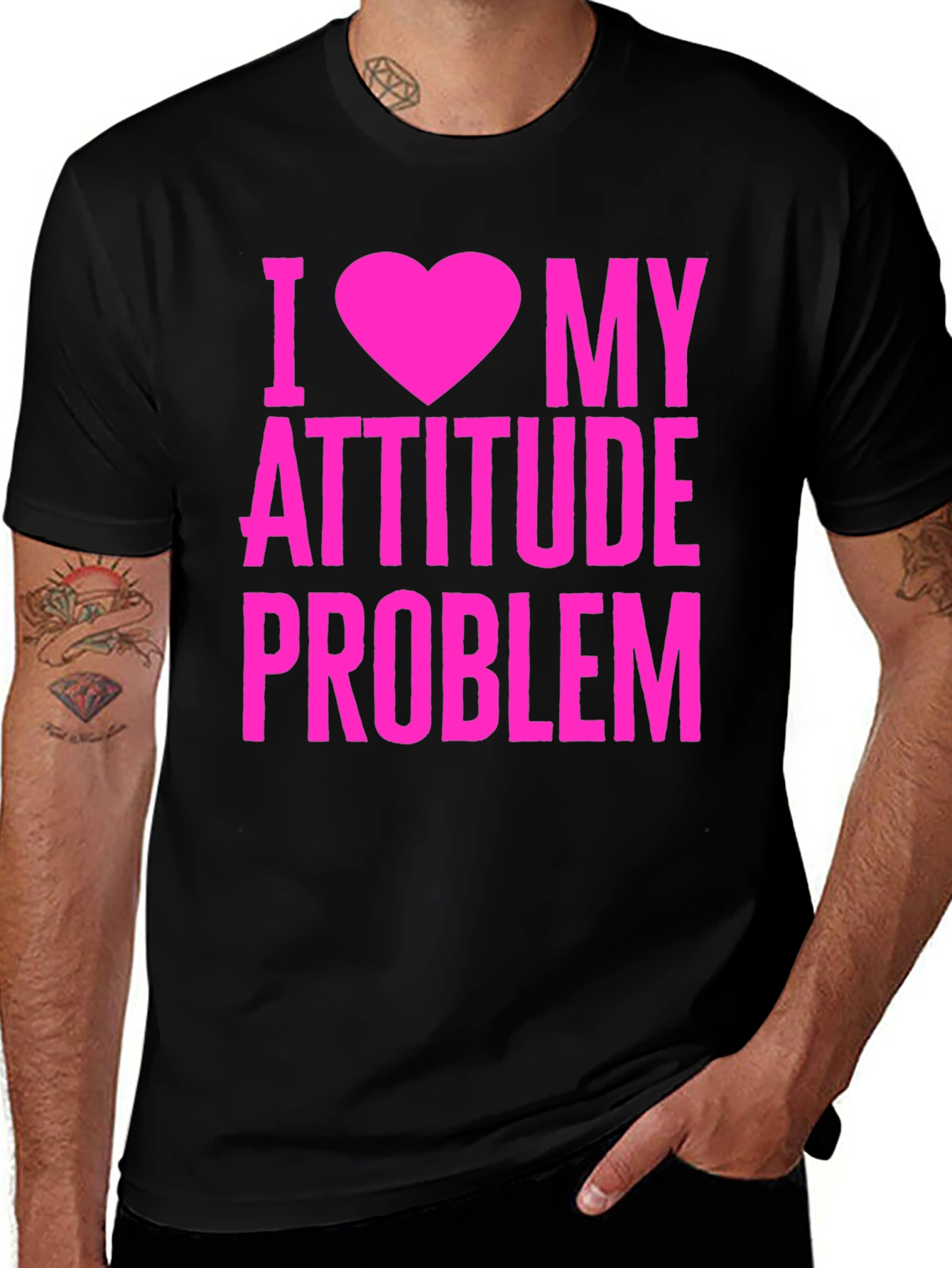 I Heart My Attitude Problem Graphic T-Shirt