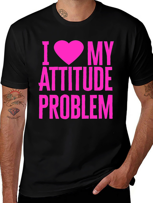 I Heart My Attitude Problem Graphic T-Shirt