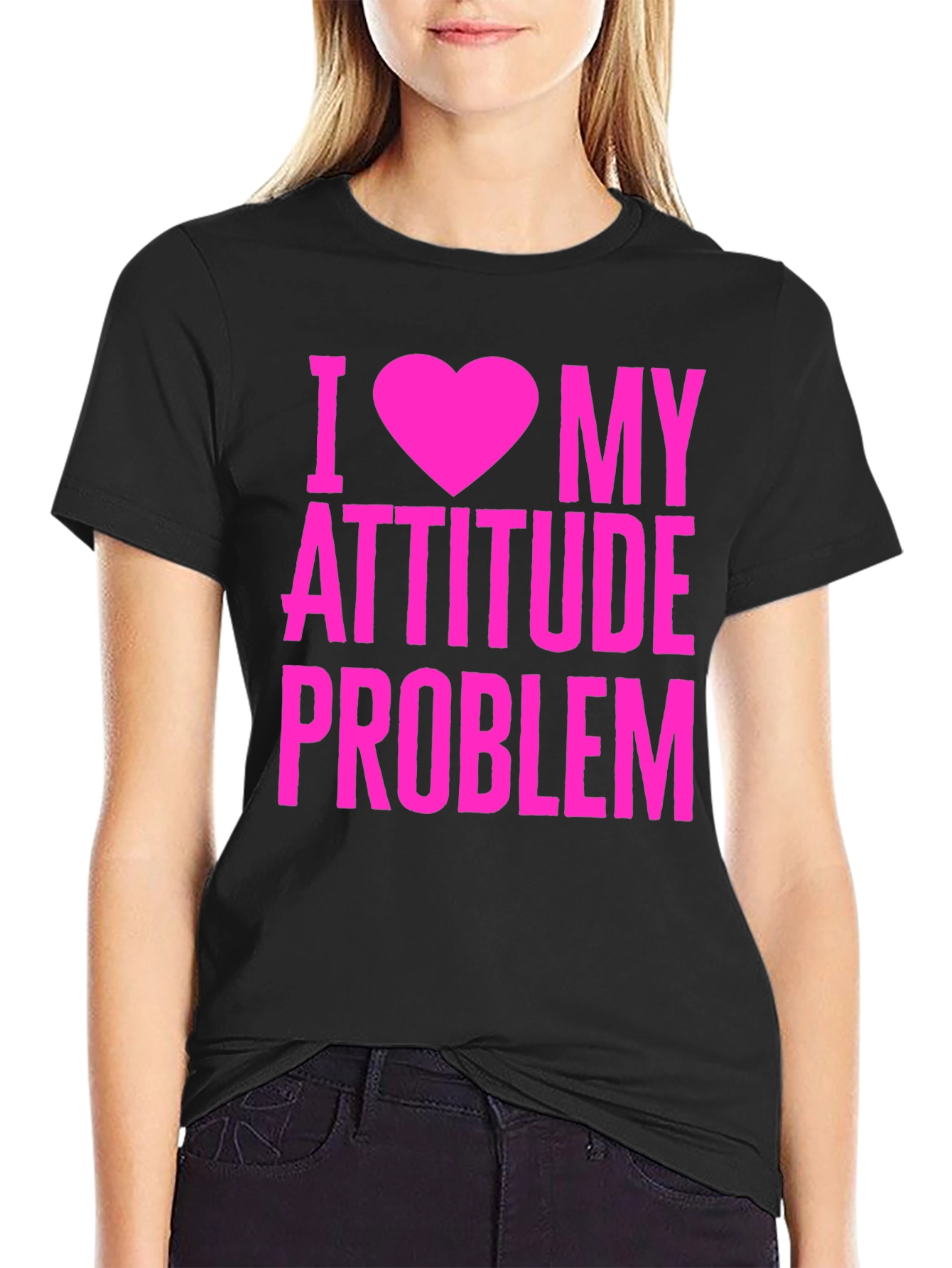 I Heart My Attitude Problem Graphic T-Shirt