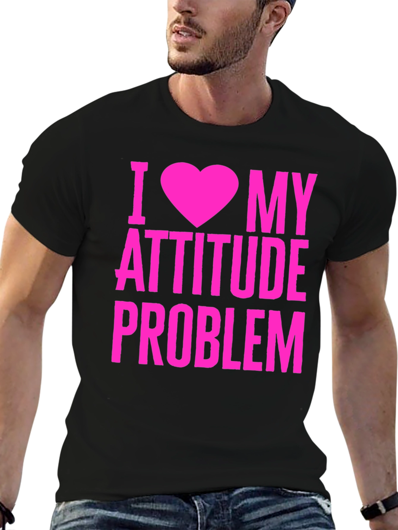 I Heart My Attitude Problem Graphic T-Shirt