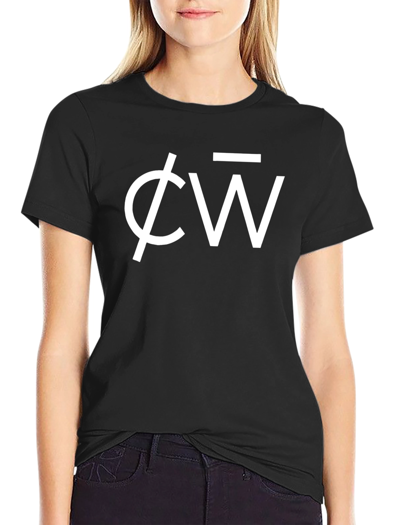 Unique Symbol Graphic Print Black T-Shirt