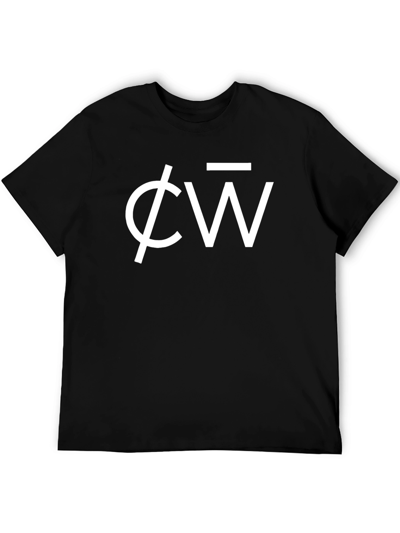 Unique Symbol Graphic Print Black T-Shirt