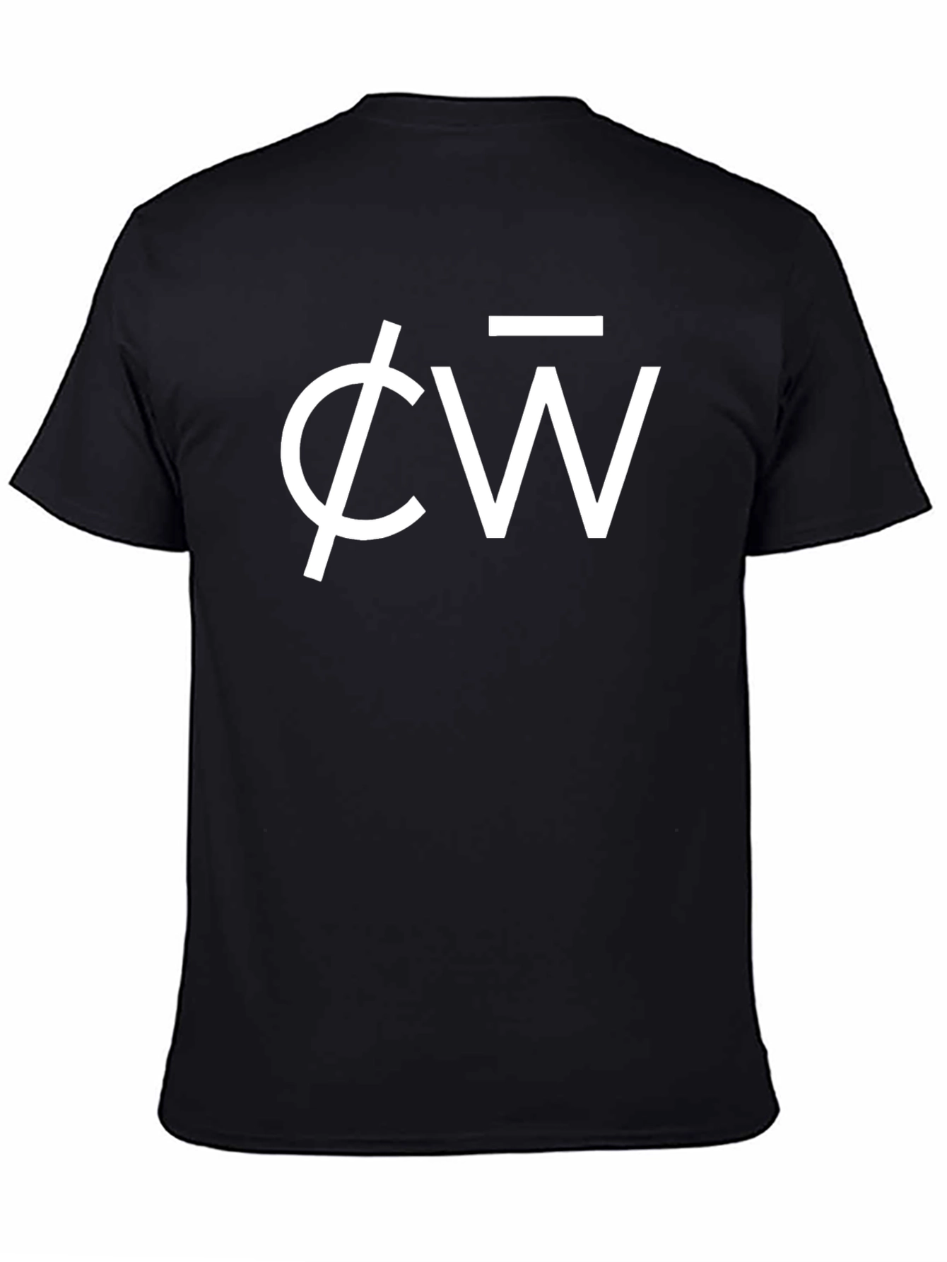 Unique Symbol Graphic Print Black T-Shirt