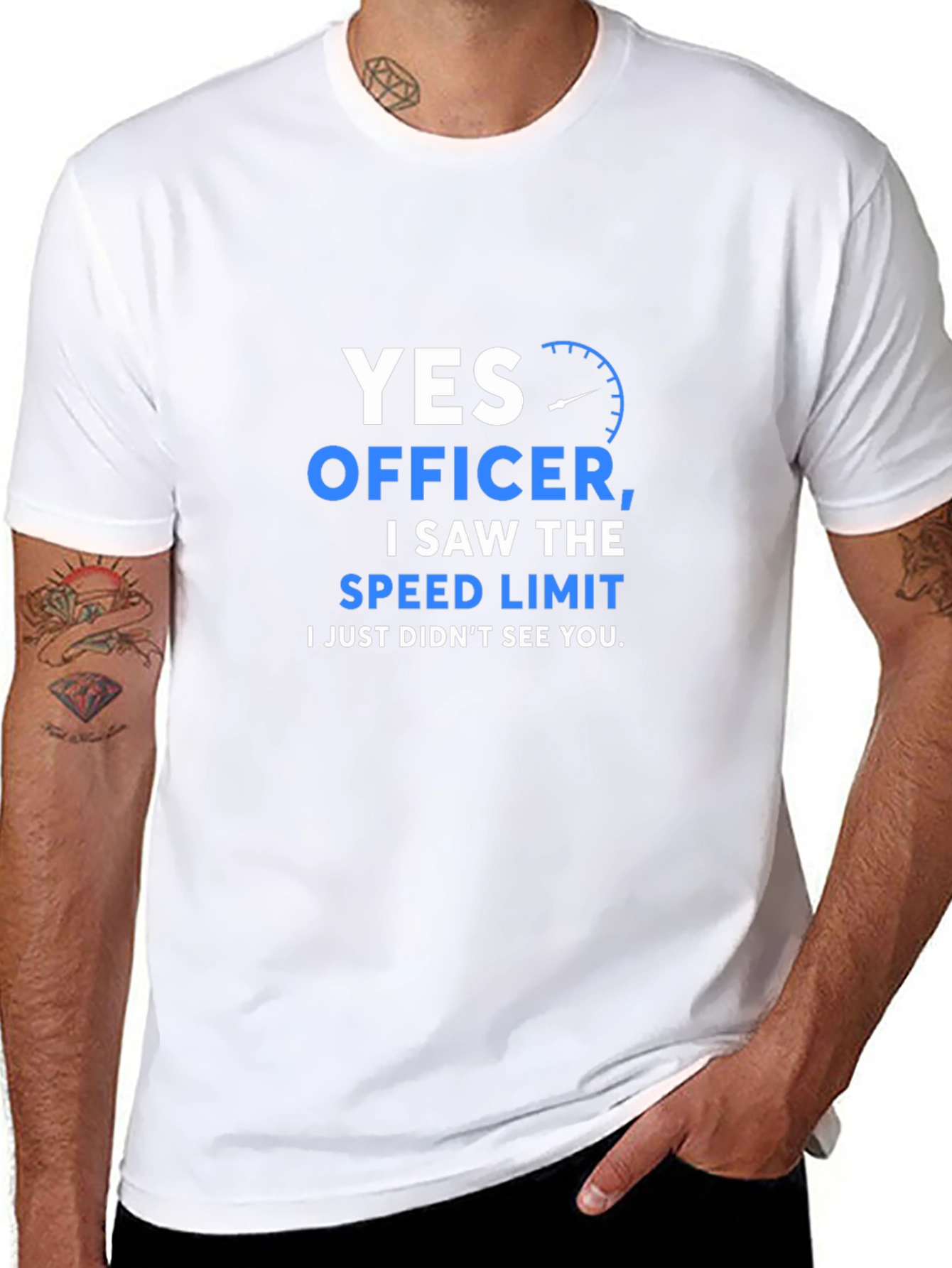 Funny Speed Limit T-Shirt - Yes Officer
