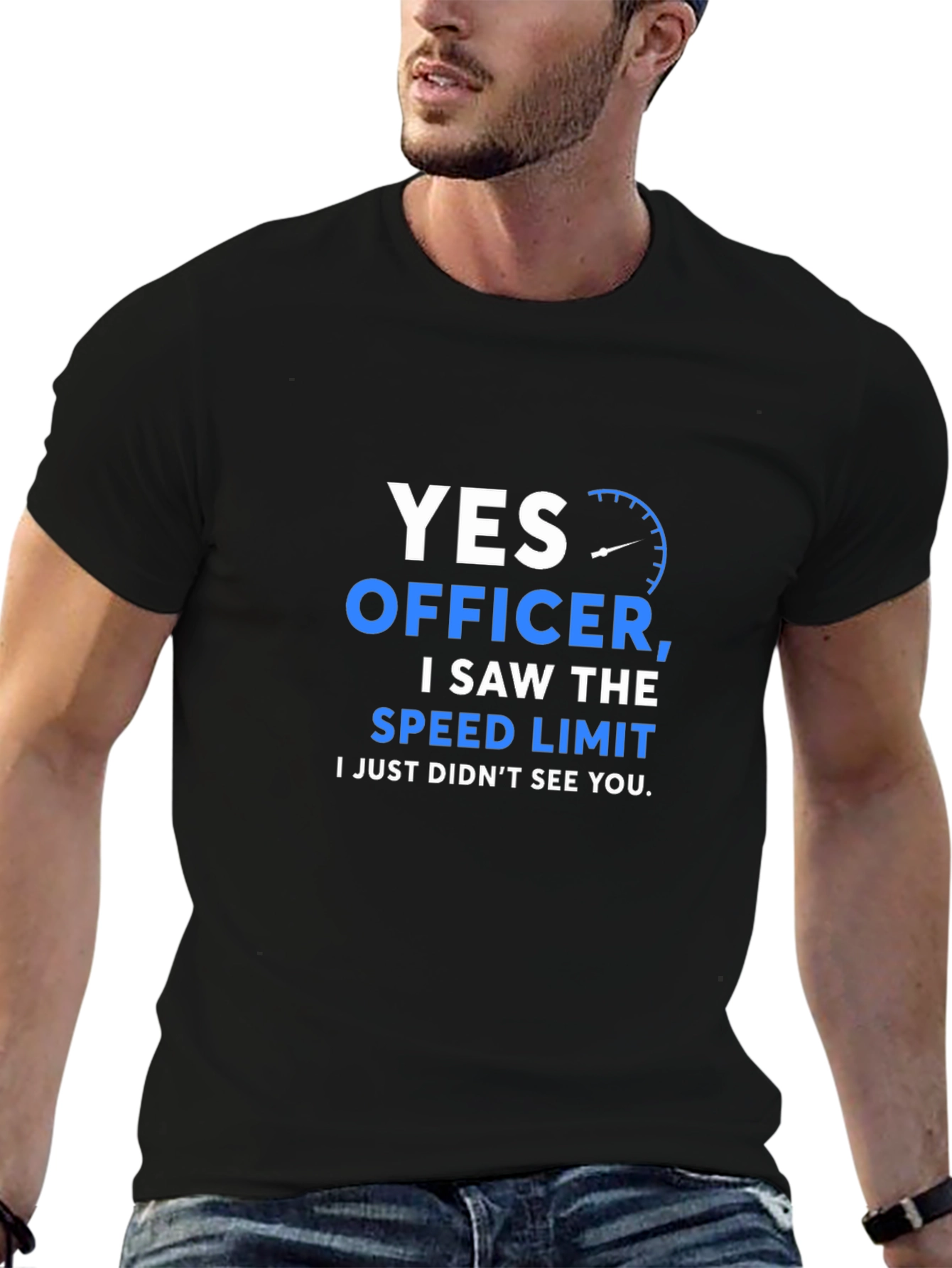Funny Speed Limit T-Shirt - Yes Officer