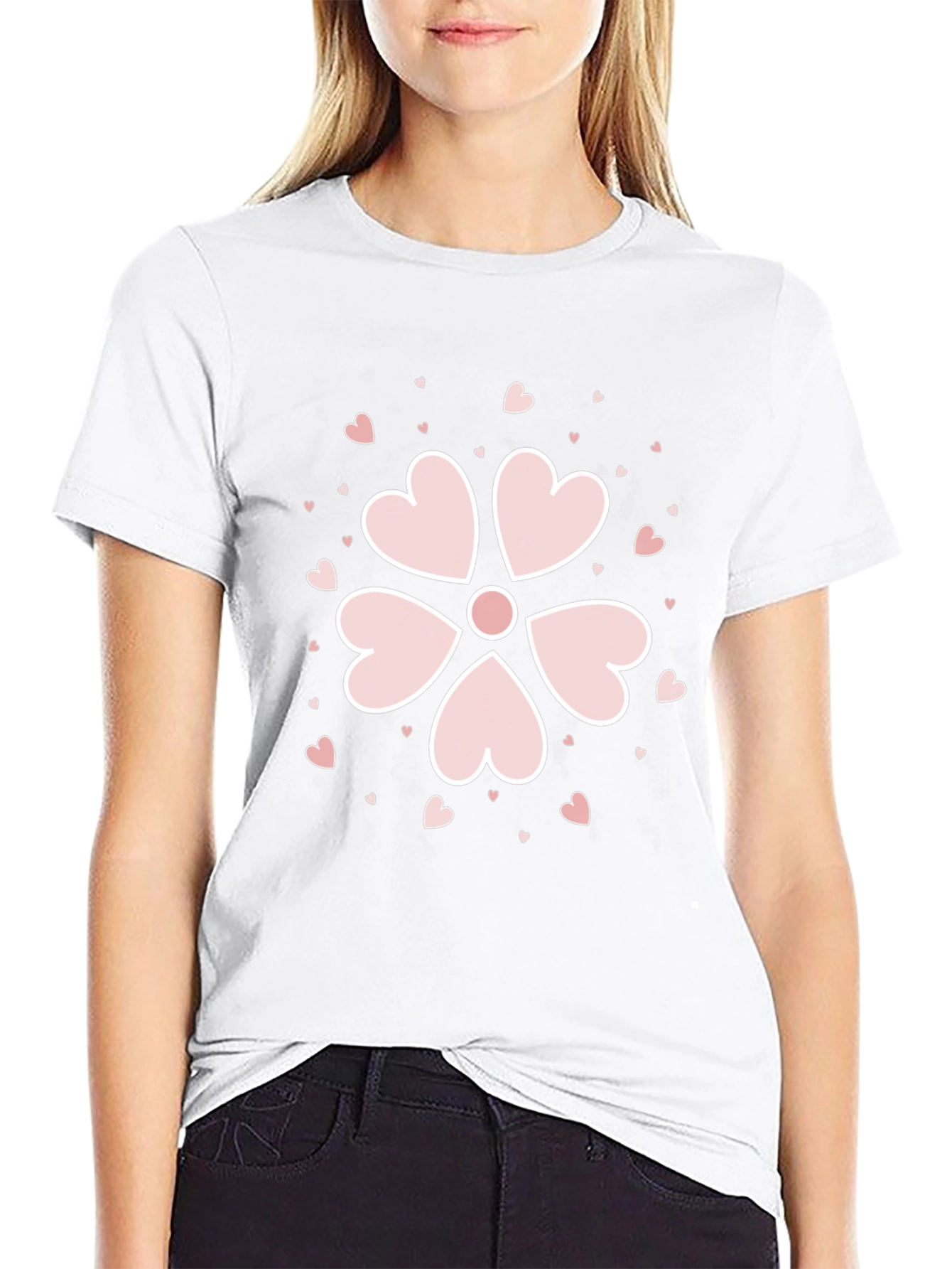 Heart Petal Flower T-Shirt