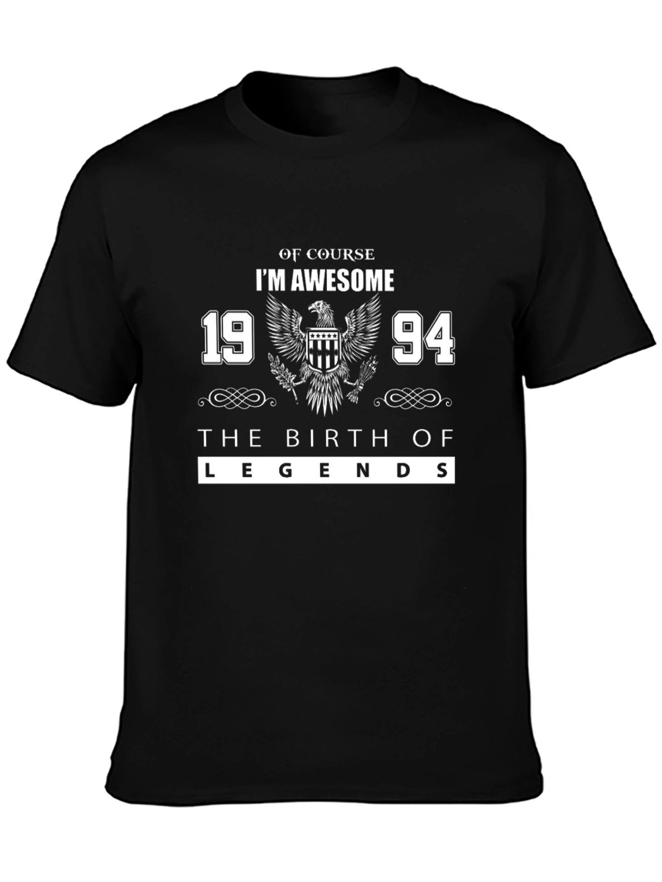 Awesome Birth Year Legend T-Shirt - Black