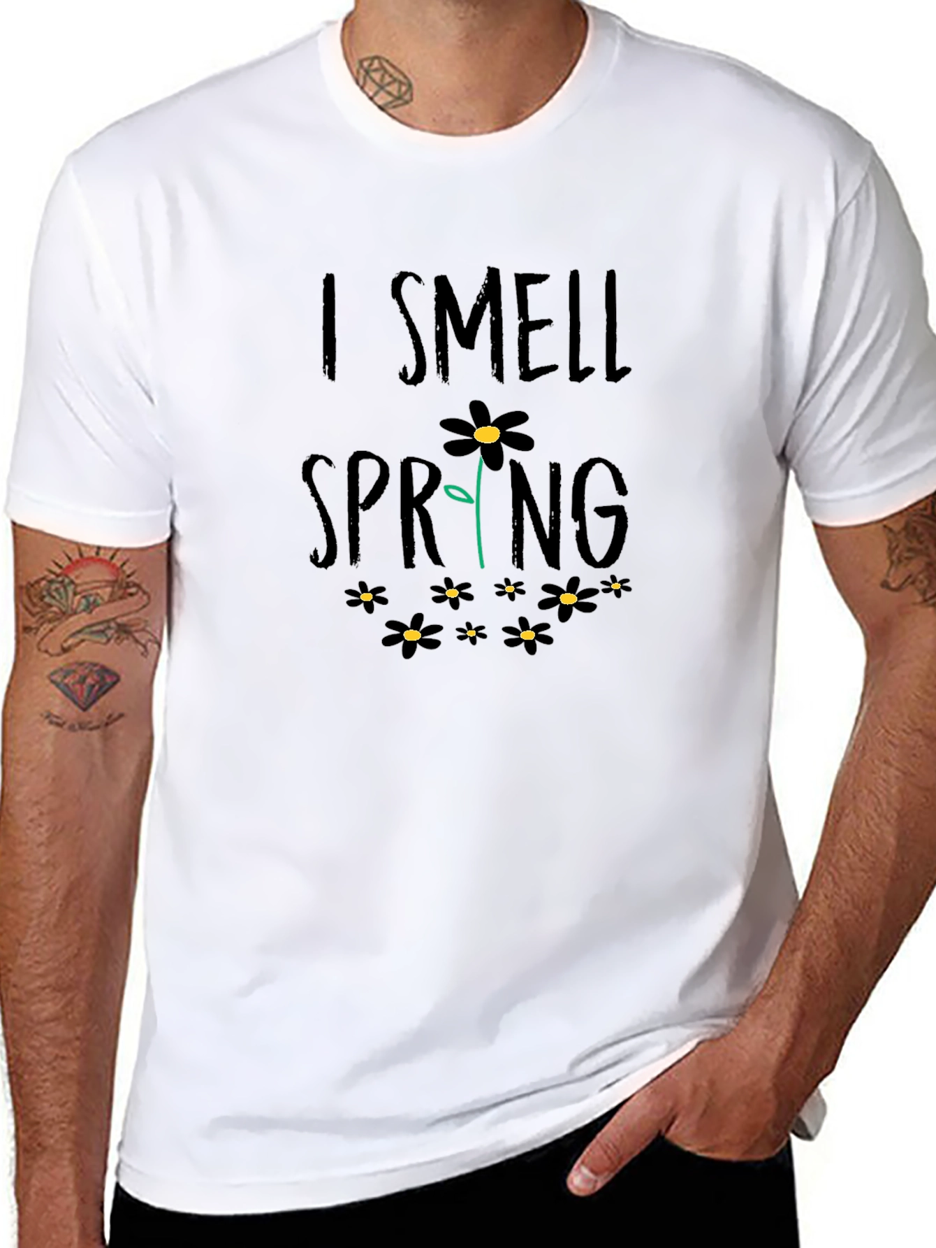I Smell Spring Floral Graphic T-Shirt