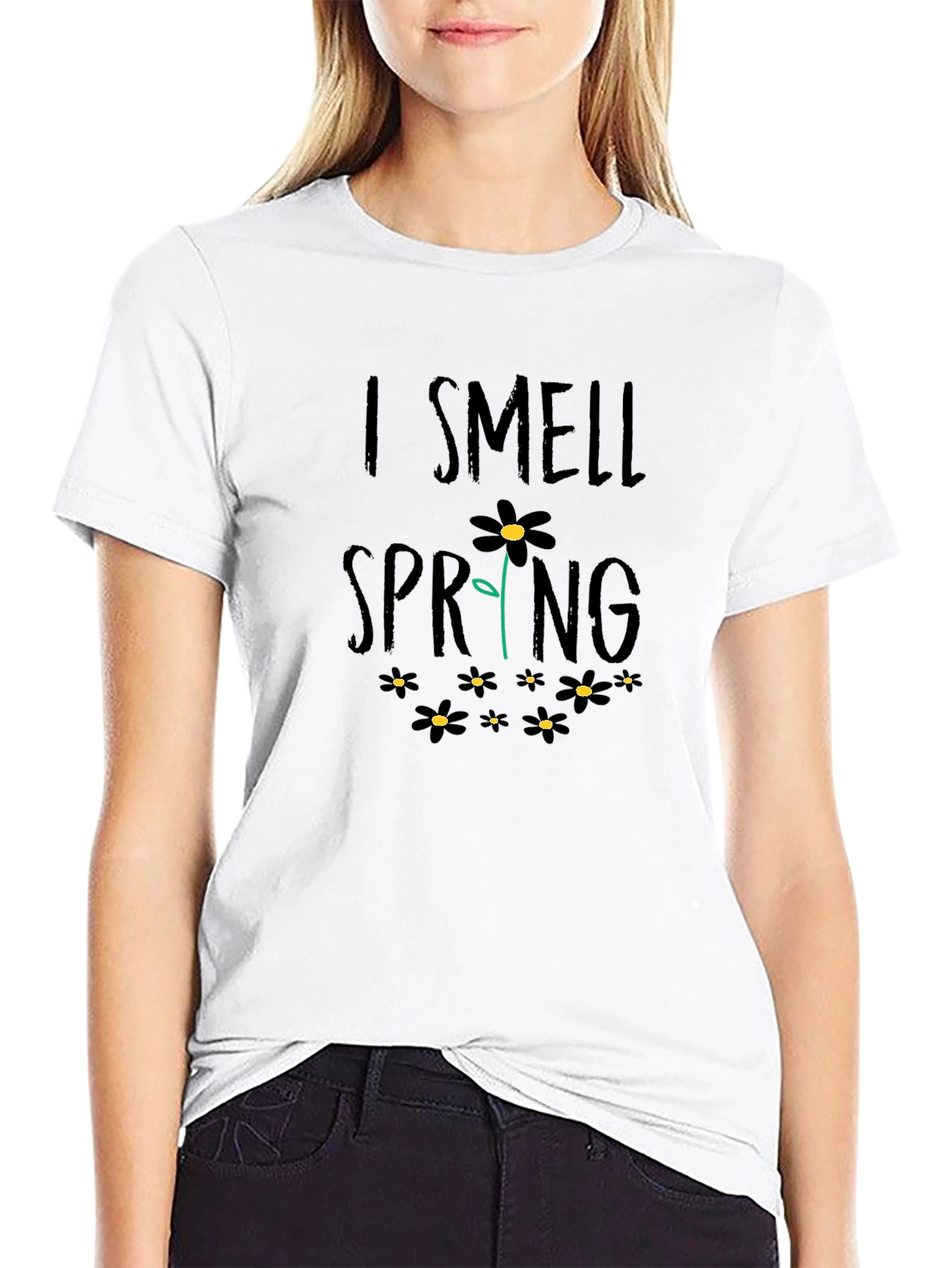 I Smell Spring Floral Graphic T-Shirt