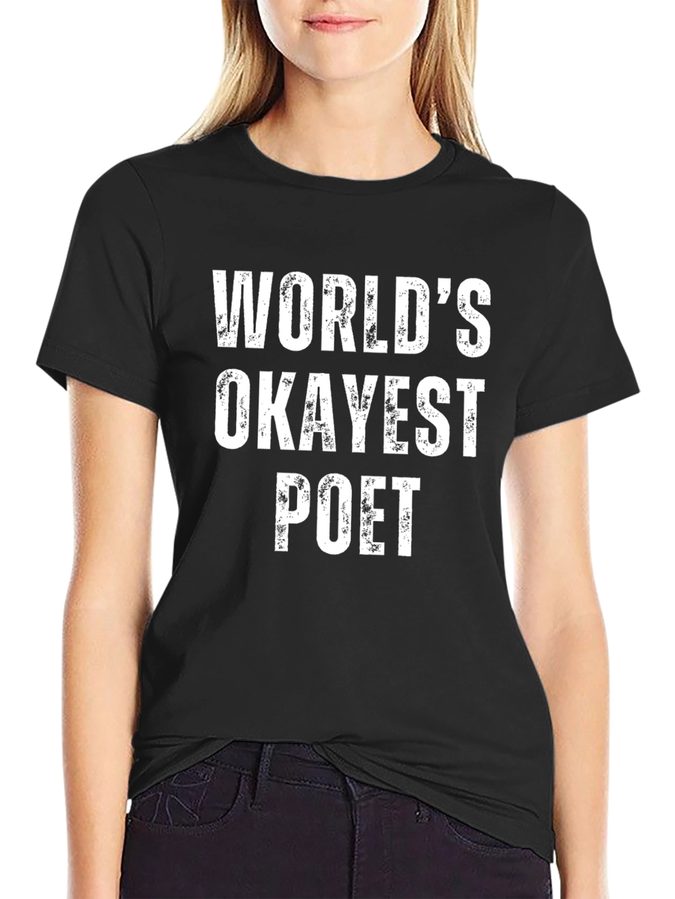 Worlds Okayest Poet T-Shirt - Funny Novelty Tee