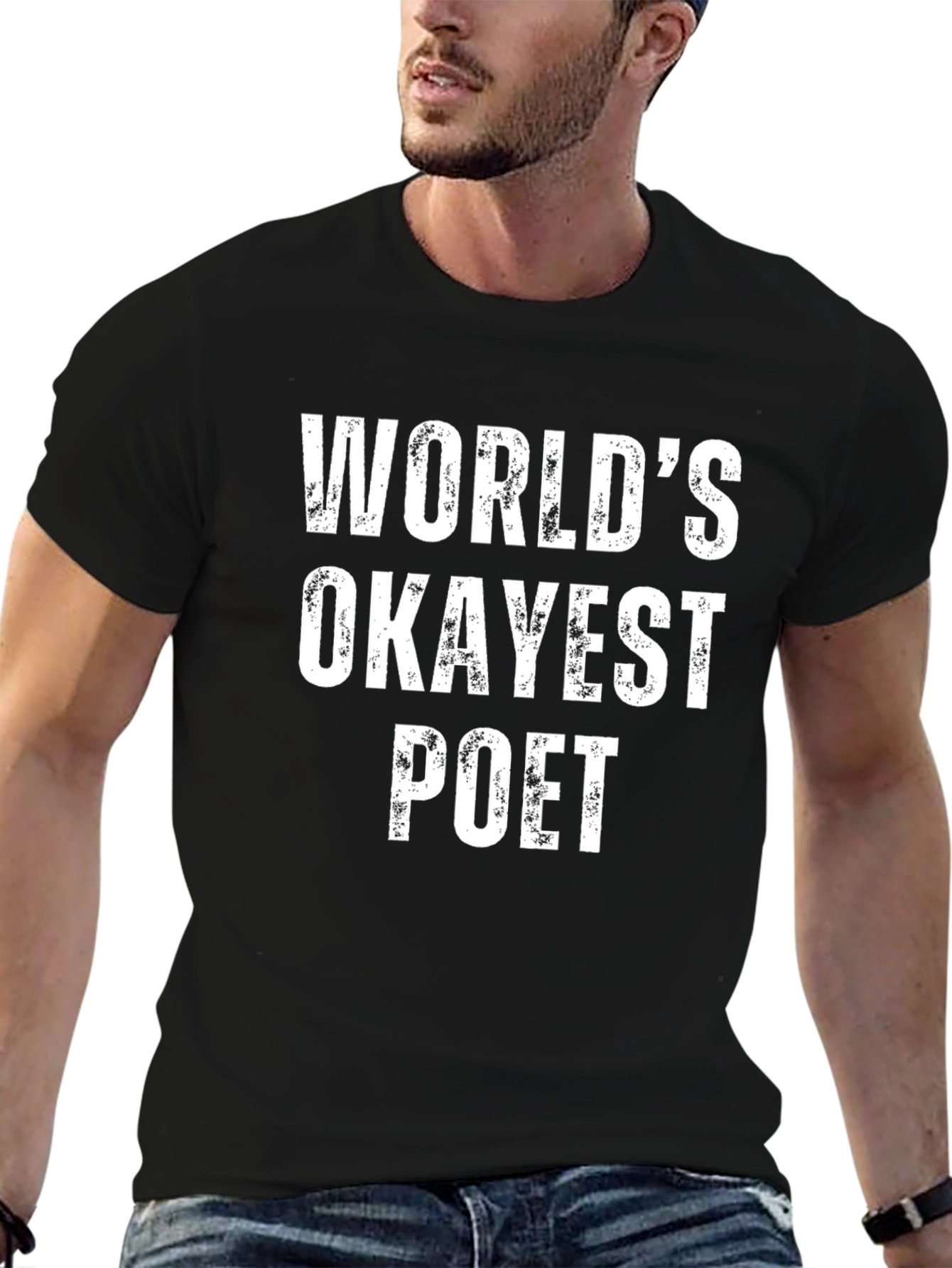 Worlds Okayest Poet T-Shirt - Funny Novelty Tee