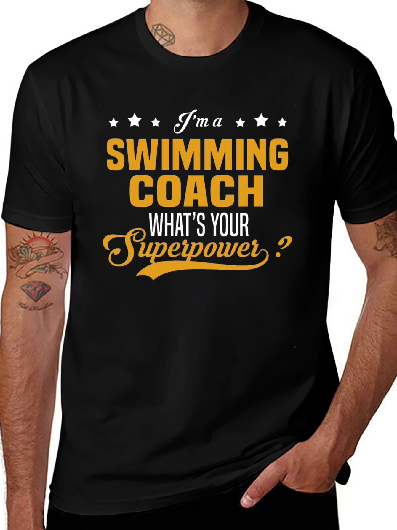Swimming Coach Superpower T-Shirt