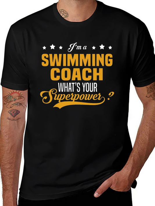 Swimming Coach Superpower T-Shirt