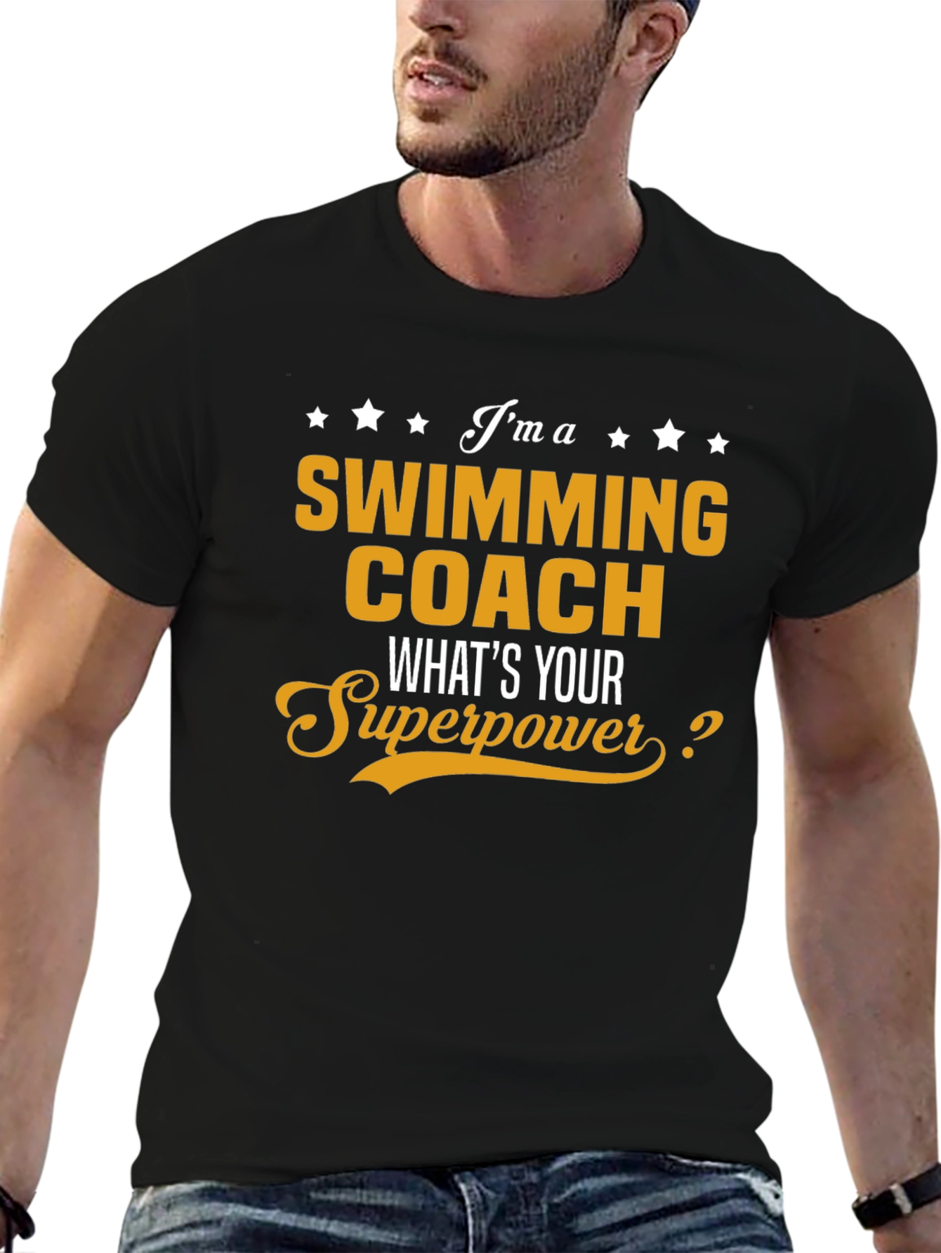 Swimming Coach Superpower T-Shirt