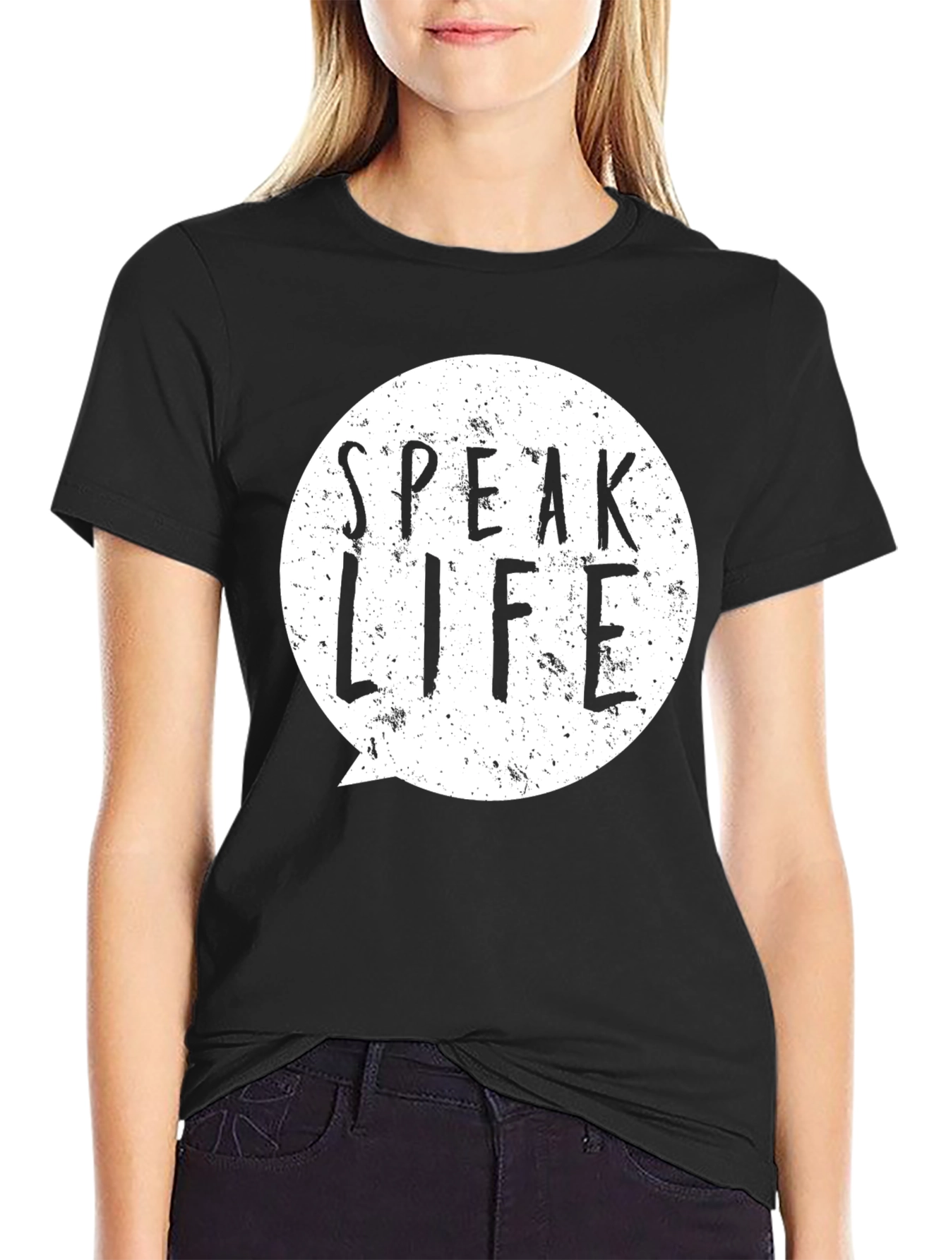 Speak Life Graphic T-Shirt - Black