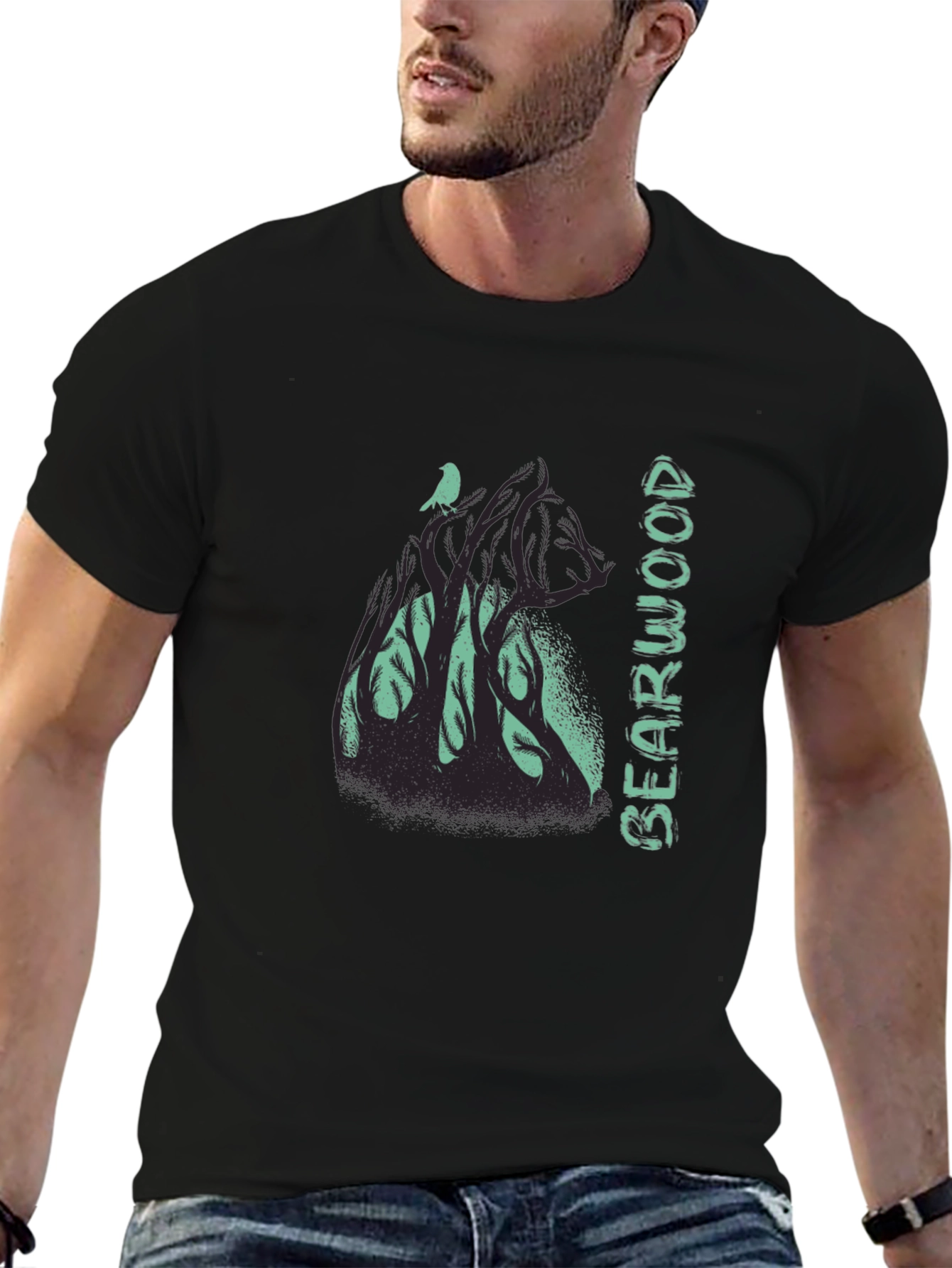 Bearwood Black Graphic Tee