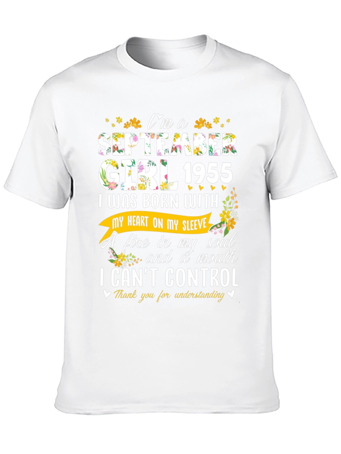 September Girl 1955 Birthday T-Shirt