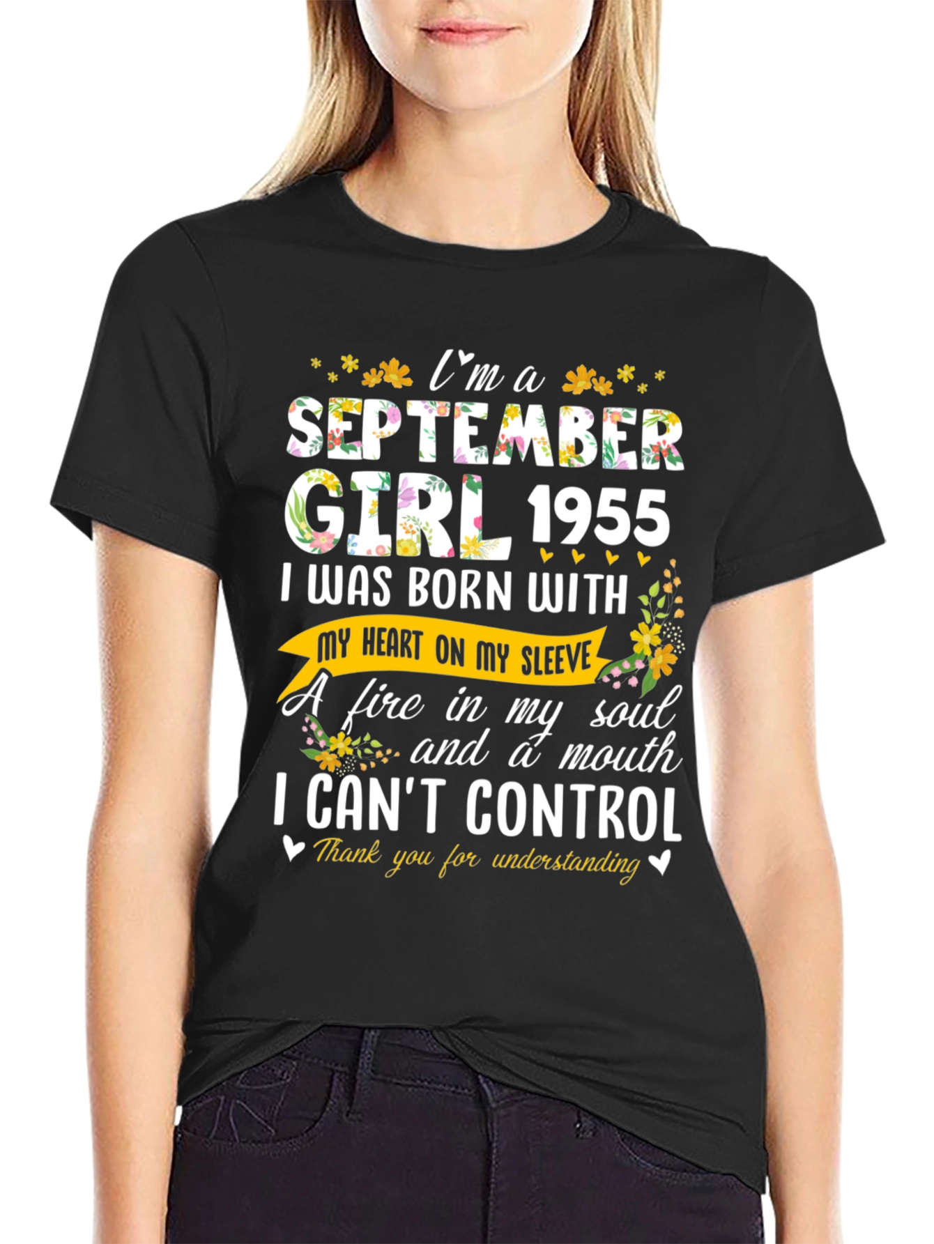 September Girl 1955 Birthday T-Shirt