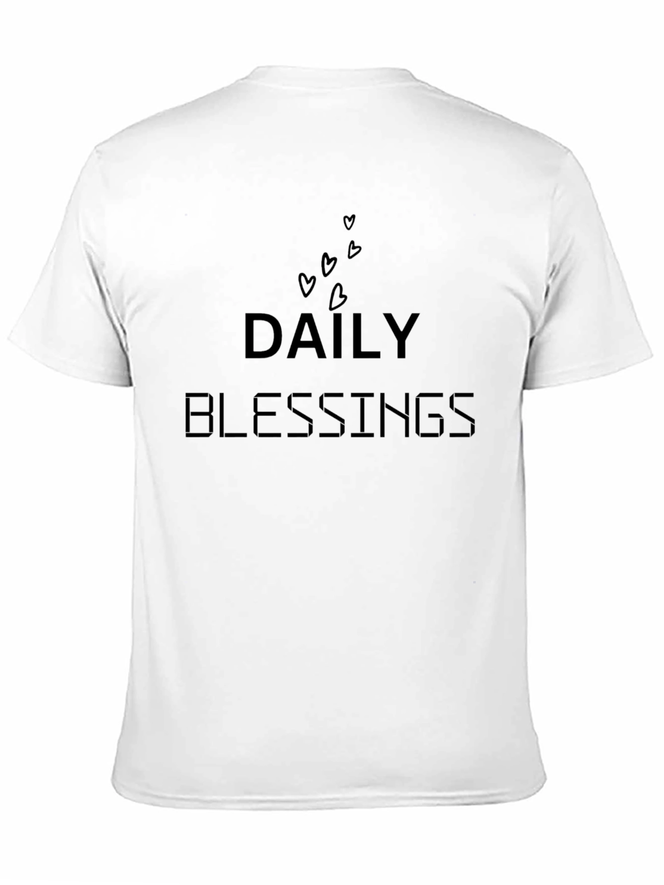 Daily Blessings Black T-Shirt