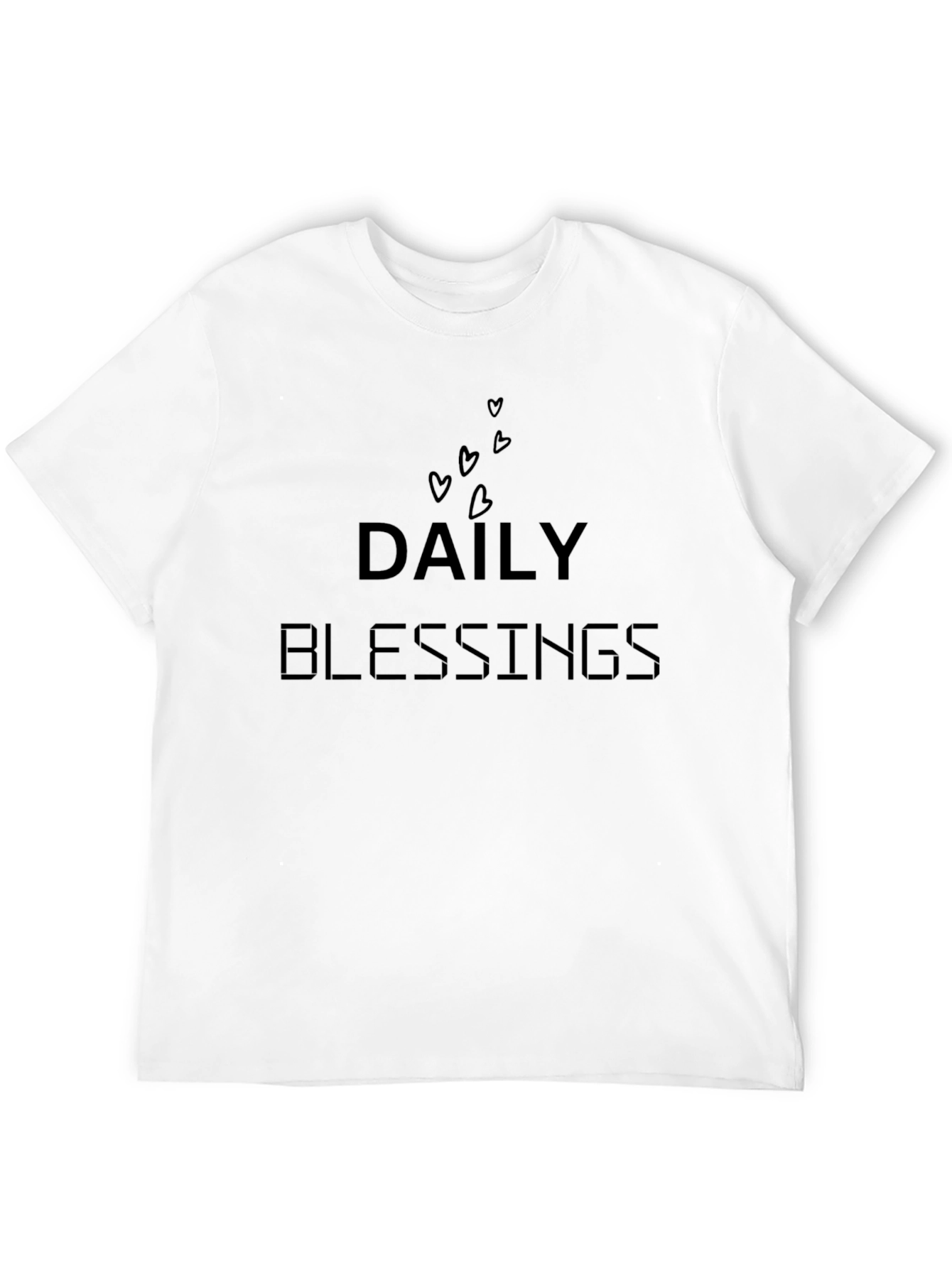 Daily Blessings Black T-Shirt