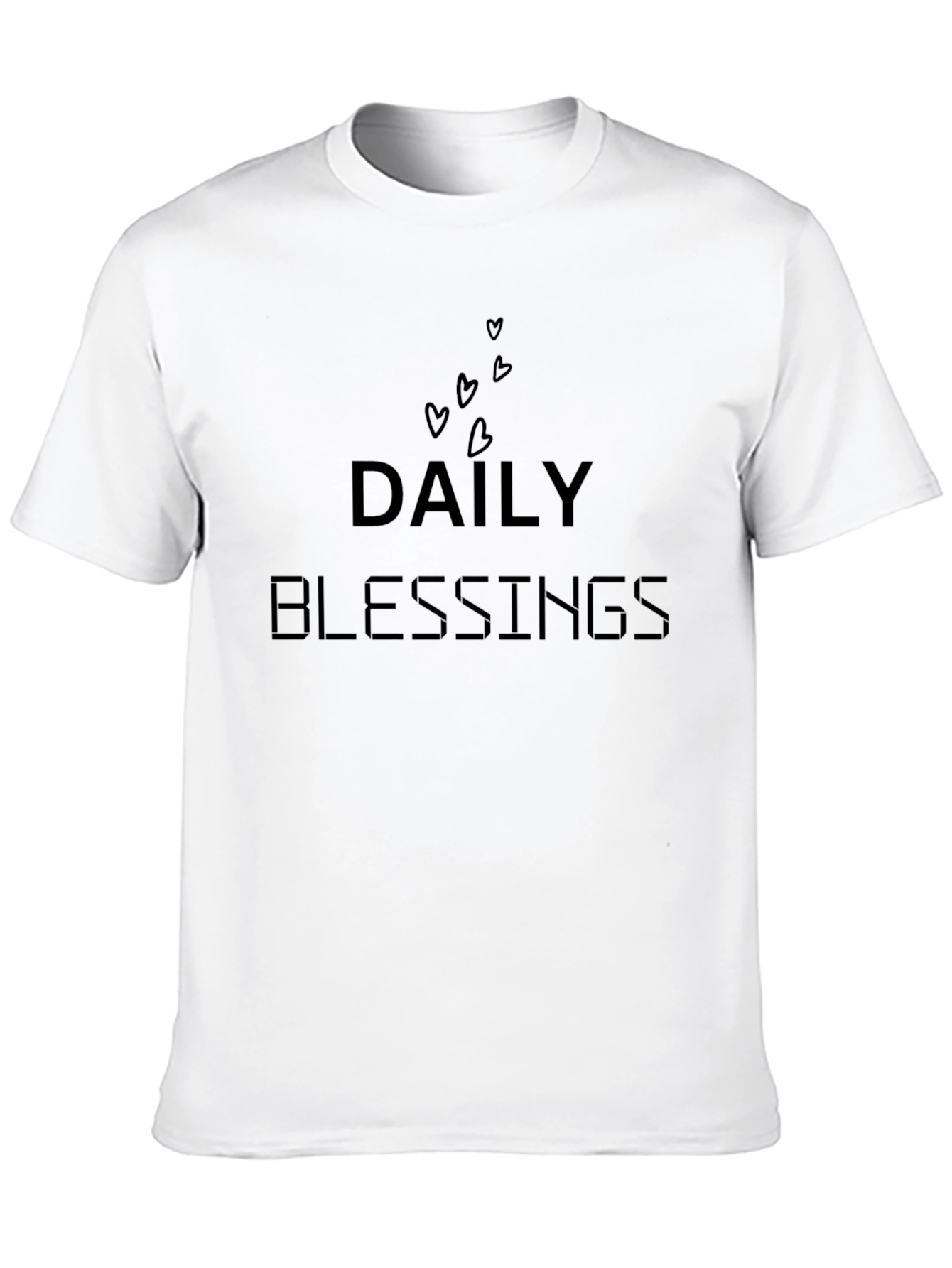 Daily Blessings Black T-Shirt