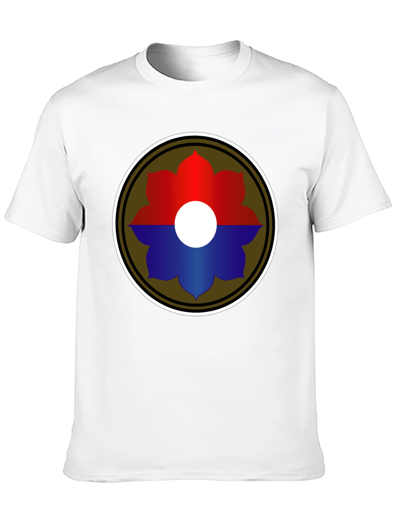 Embroidered Flower Graphic T-Shirt