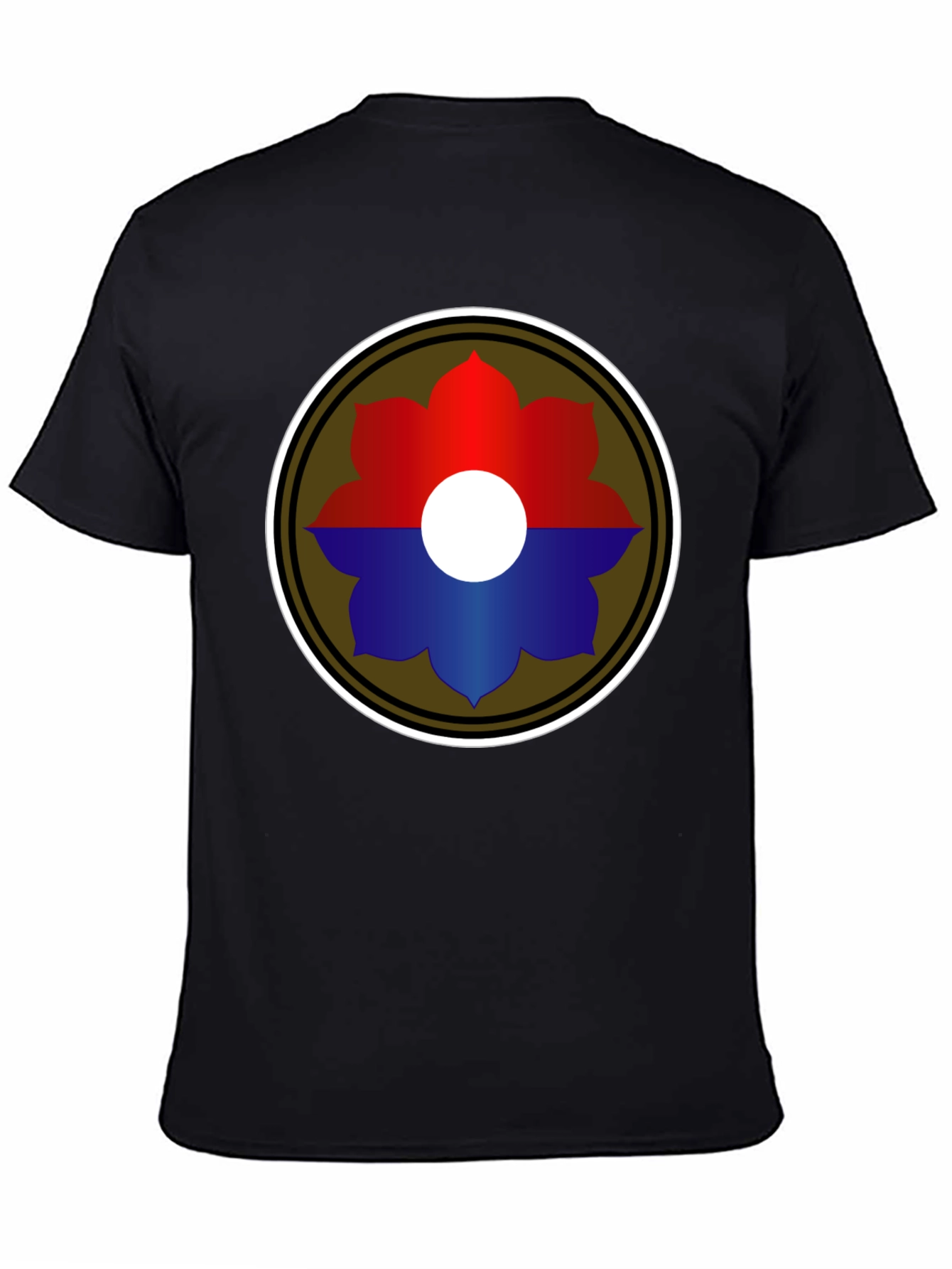 Embroidered Flower Graphic T-Shirt