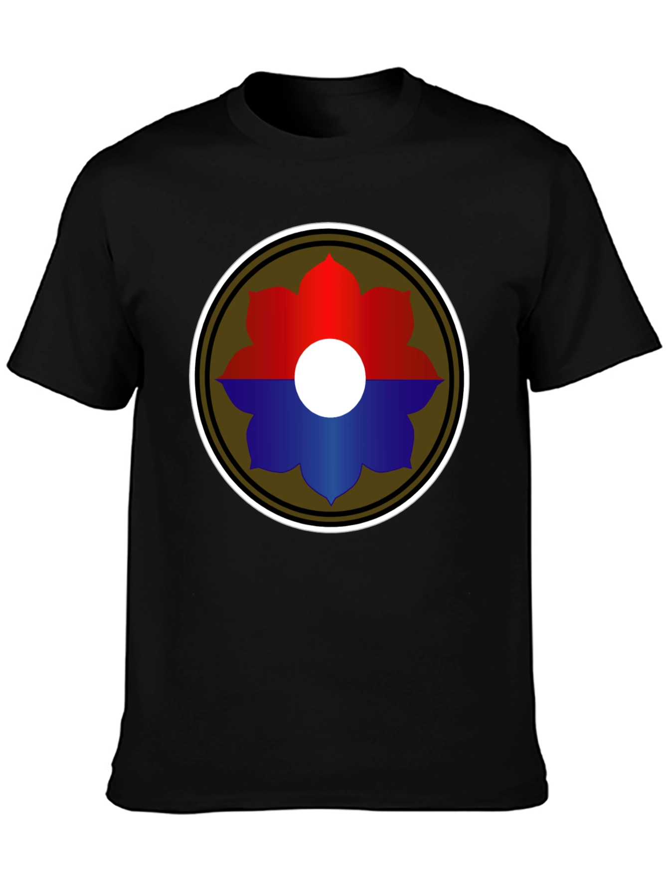 Embroidered Flower Graphic T-Shirt