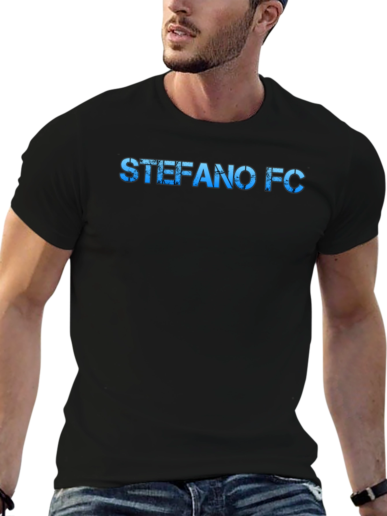 Stefano FC Black Graphic T-Shirt