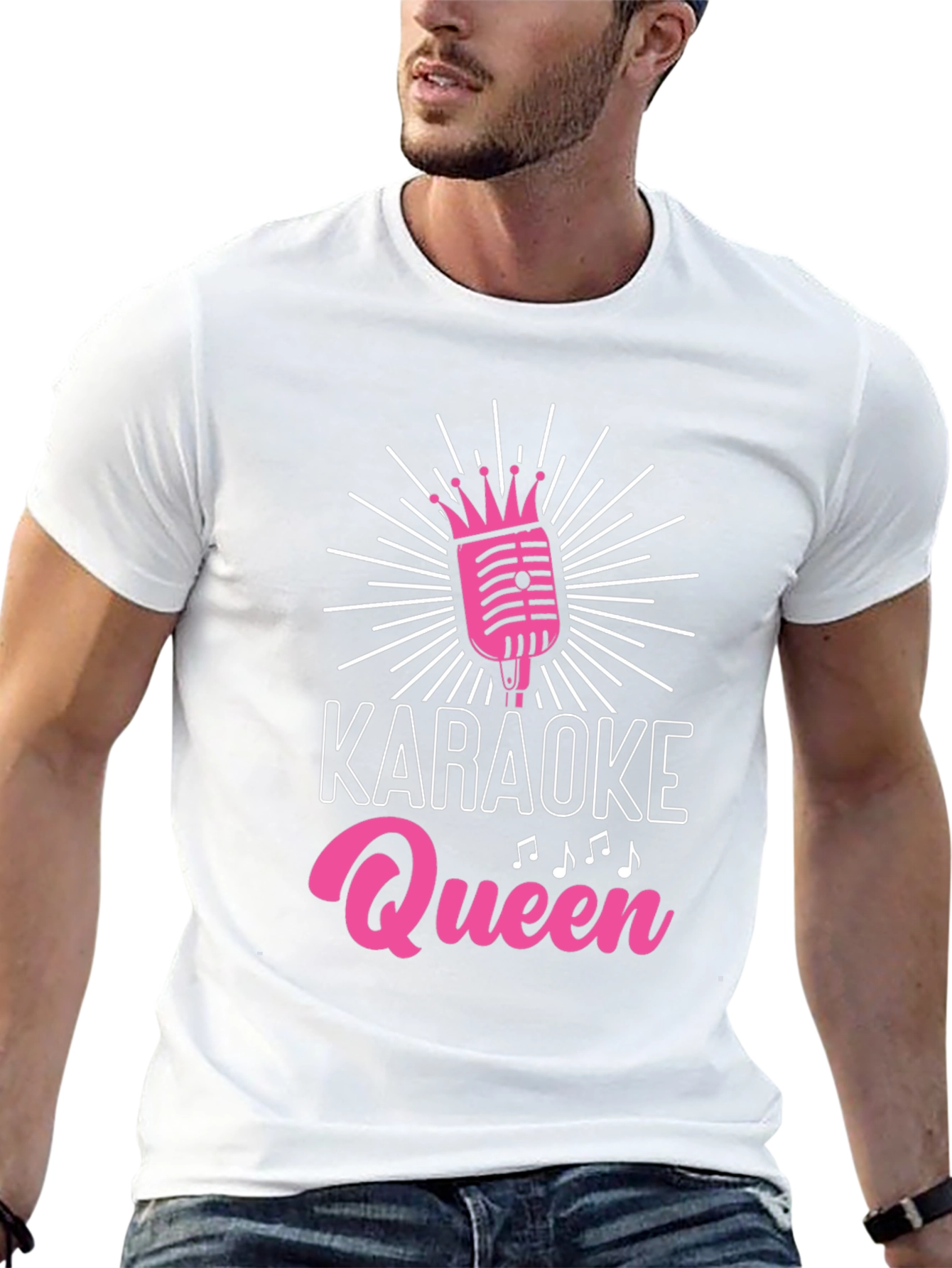 Karaoke Queen Black T-Shirt - Music Lover Gift