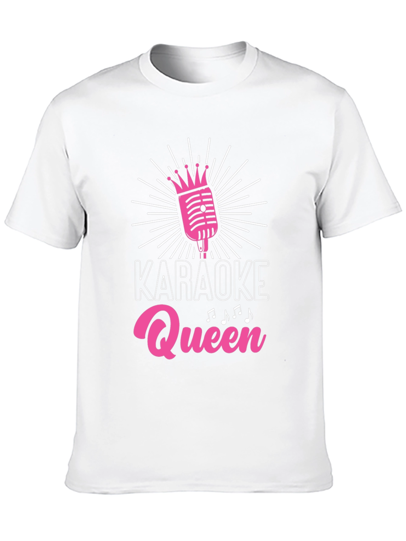 Karaoke Queen Black T-Shirt - Music Lover Gift