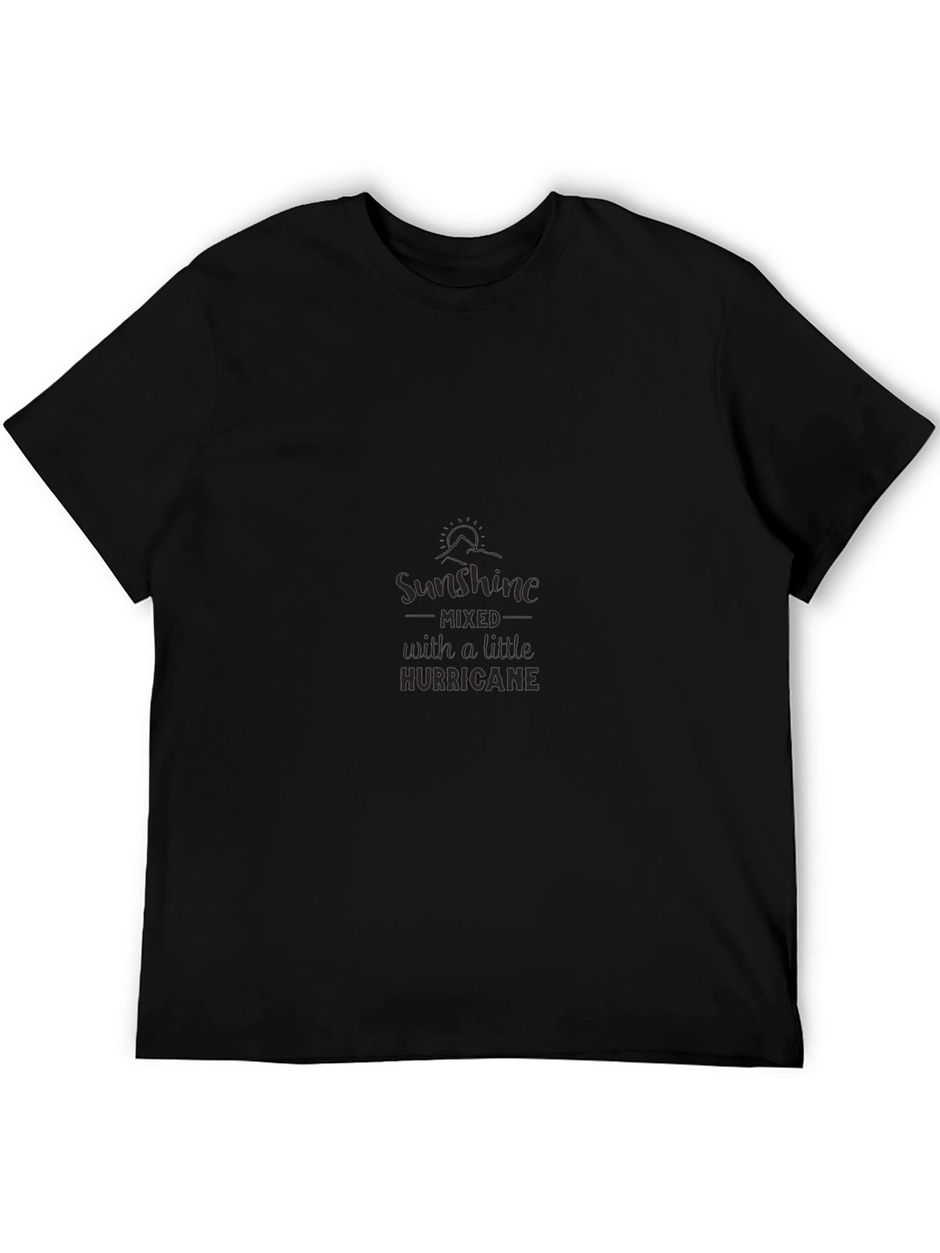 Sunshine & Hurricane Graphic Black T-Shirt