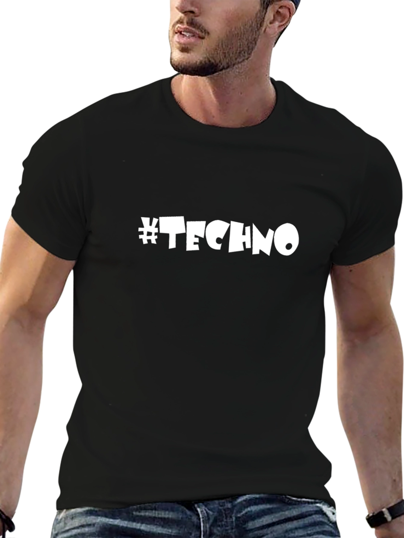 Techno Black T-Shirt