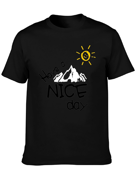 Have A Nice Day Graphic Tee - Black