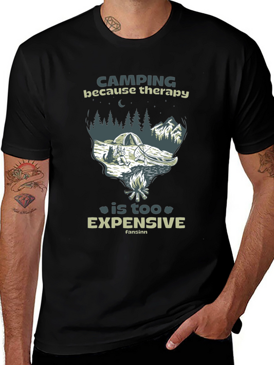 Camping Therapy Graphic T-Shirt