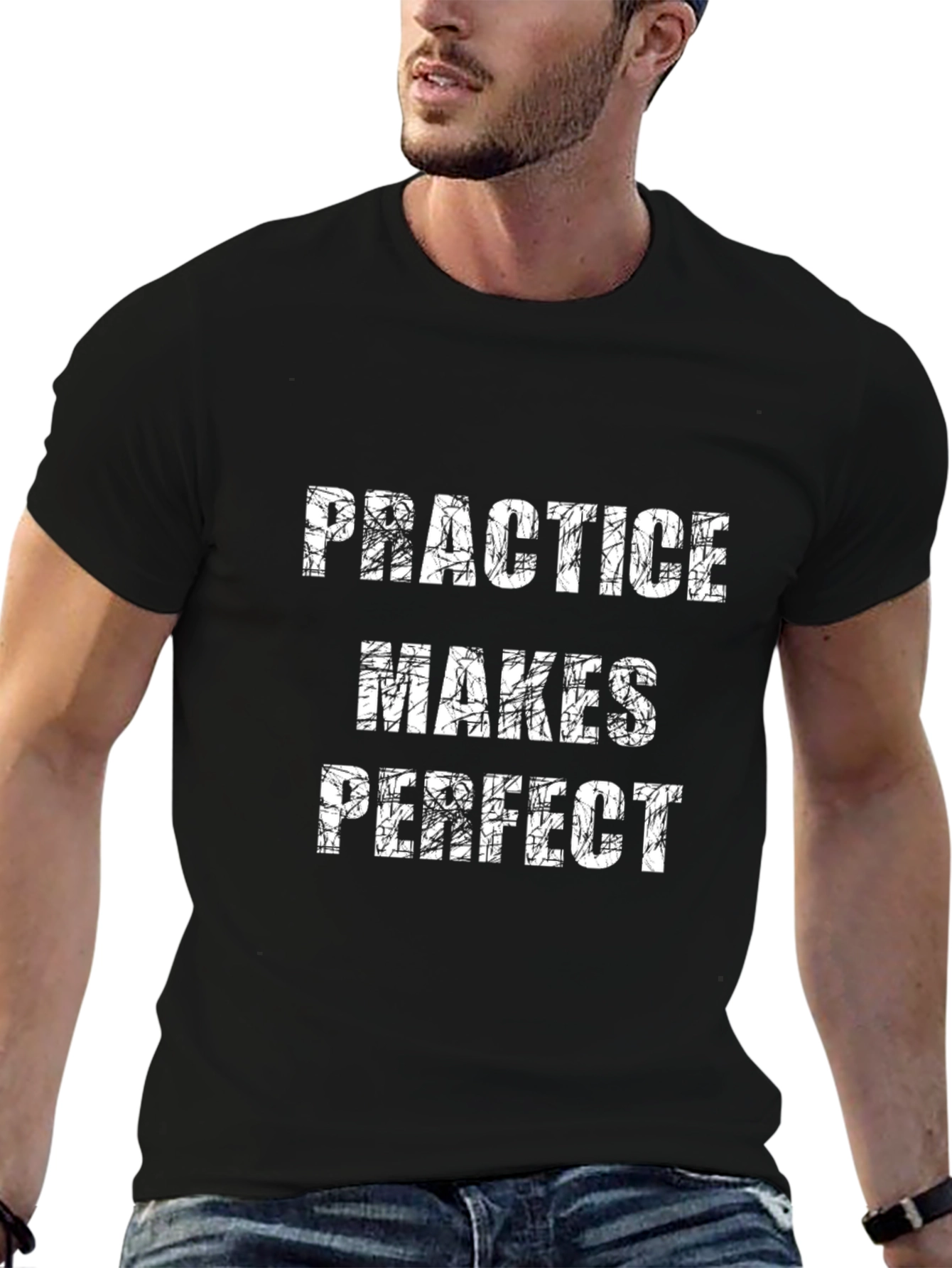 Practice Makes Perfect Black T-Shirt