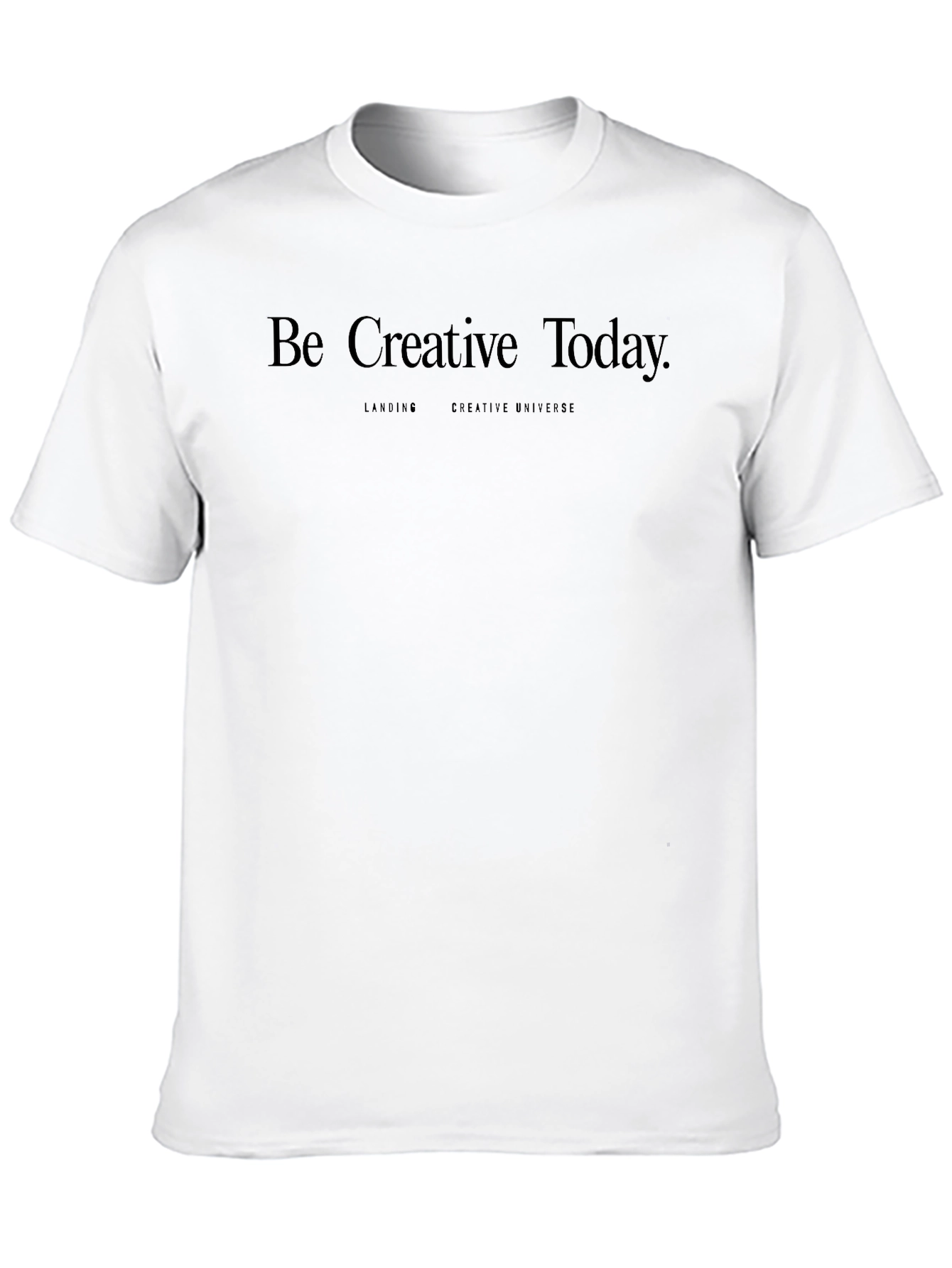 Be Creative Today Black Tee