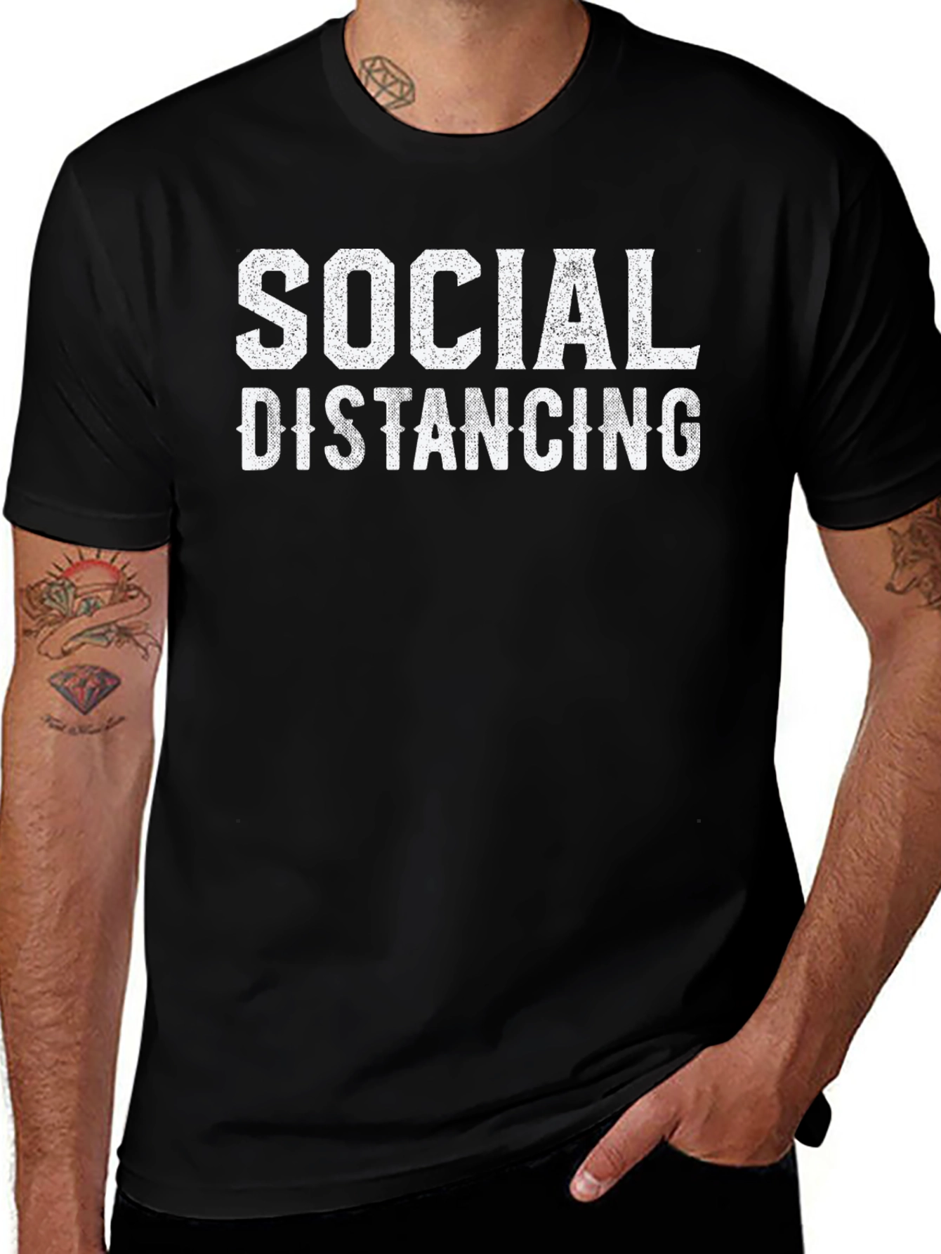 Social Distancing Graphic T-Shirt