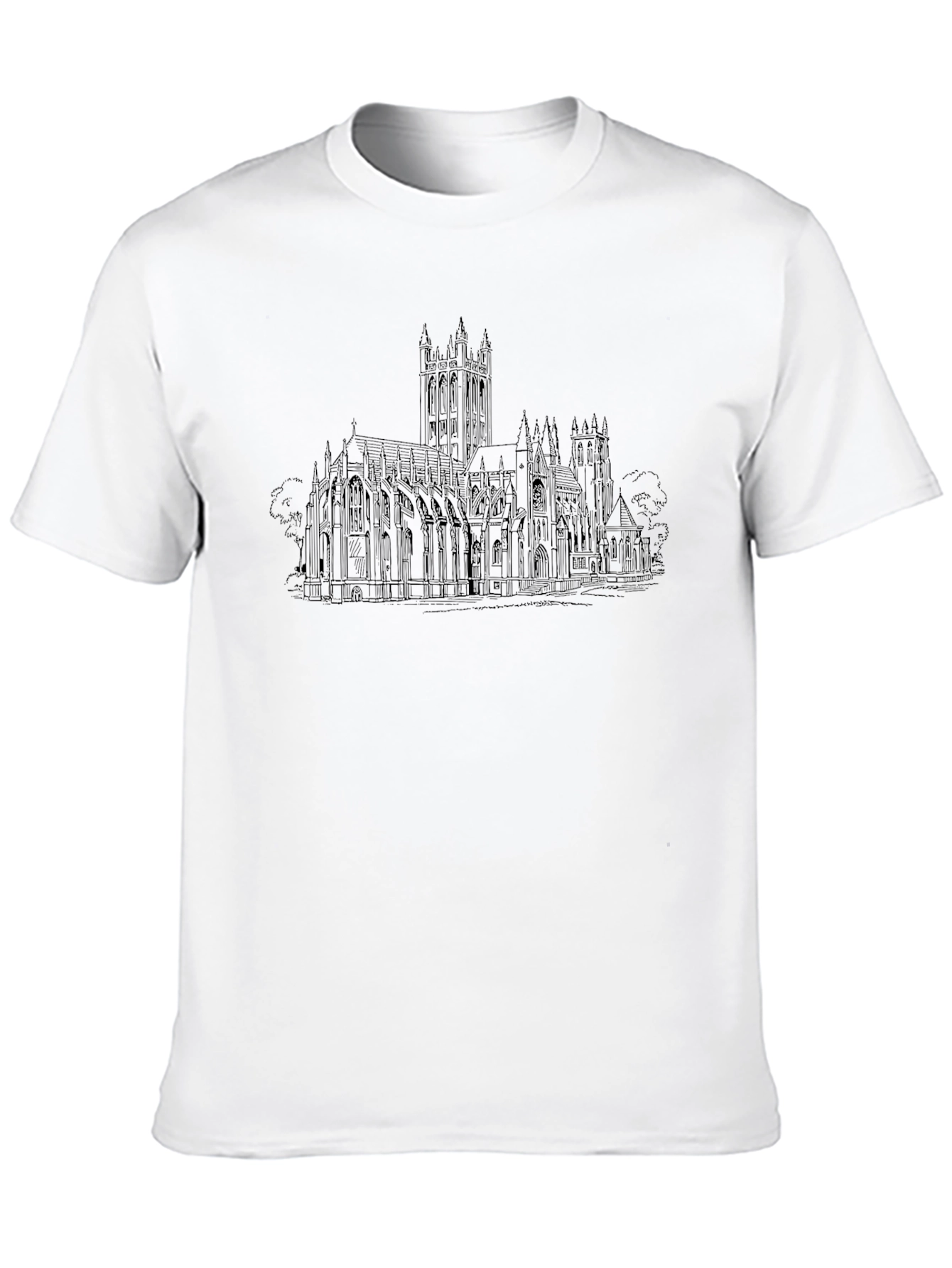 Cathedral Sketch T-Shirt - Classic Black Tee