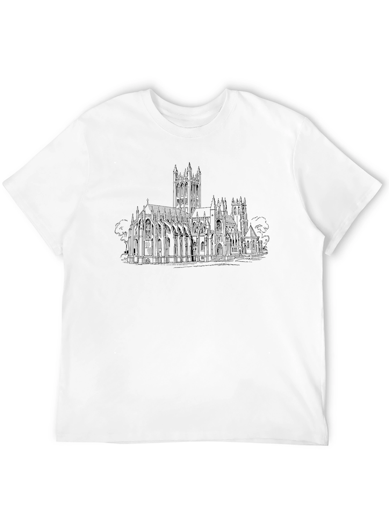 Cathedral Sketch T-Shirt - Classic Black Tee