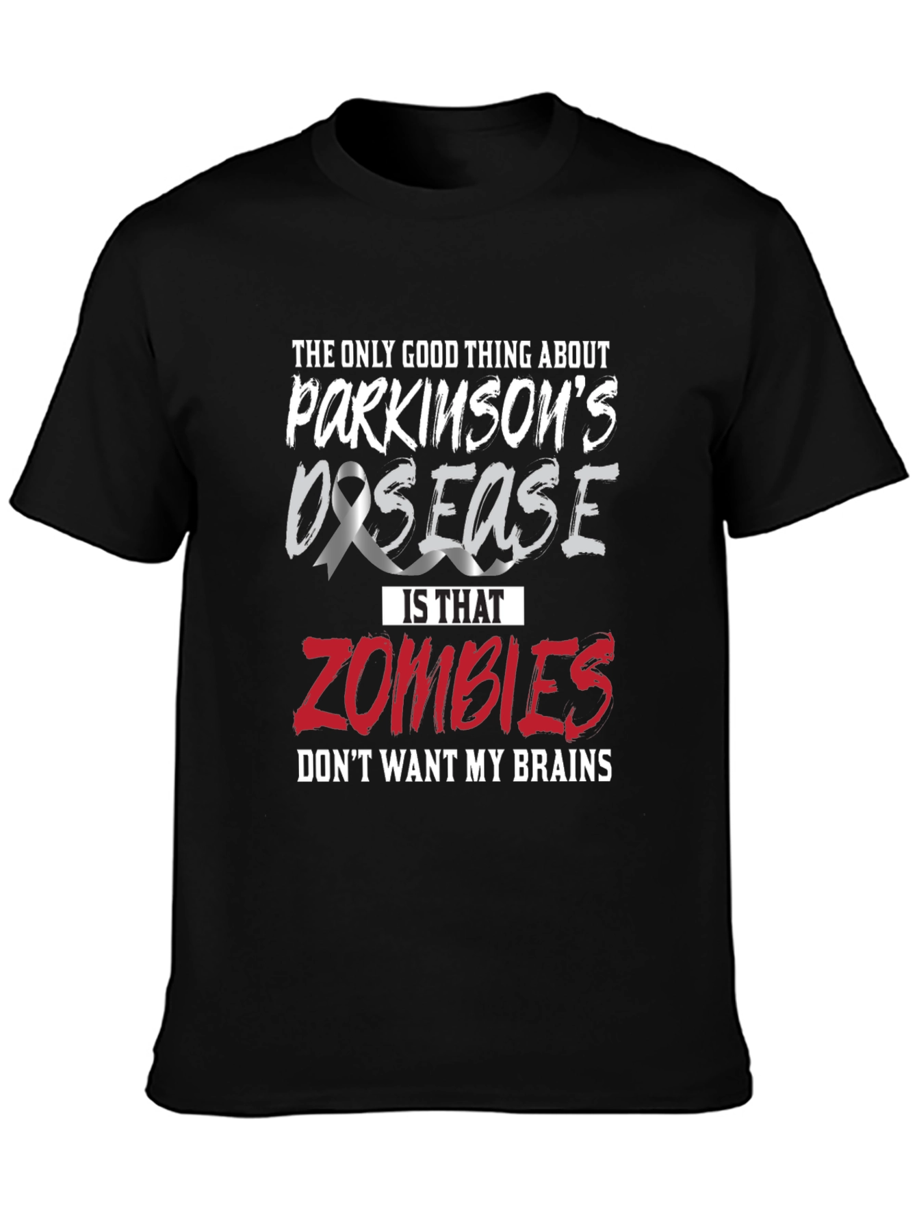 Parkinsons Disease Awareness Zombie Brains T-Shirt