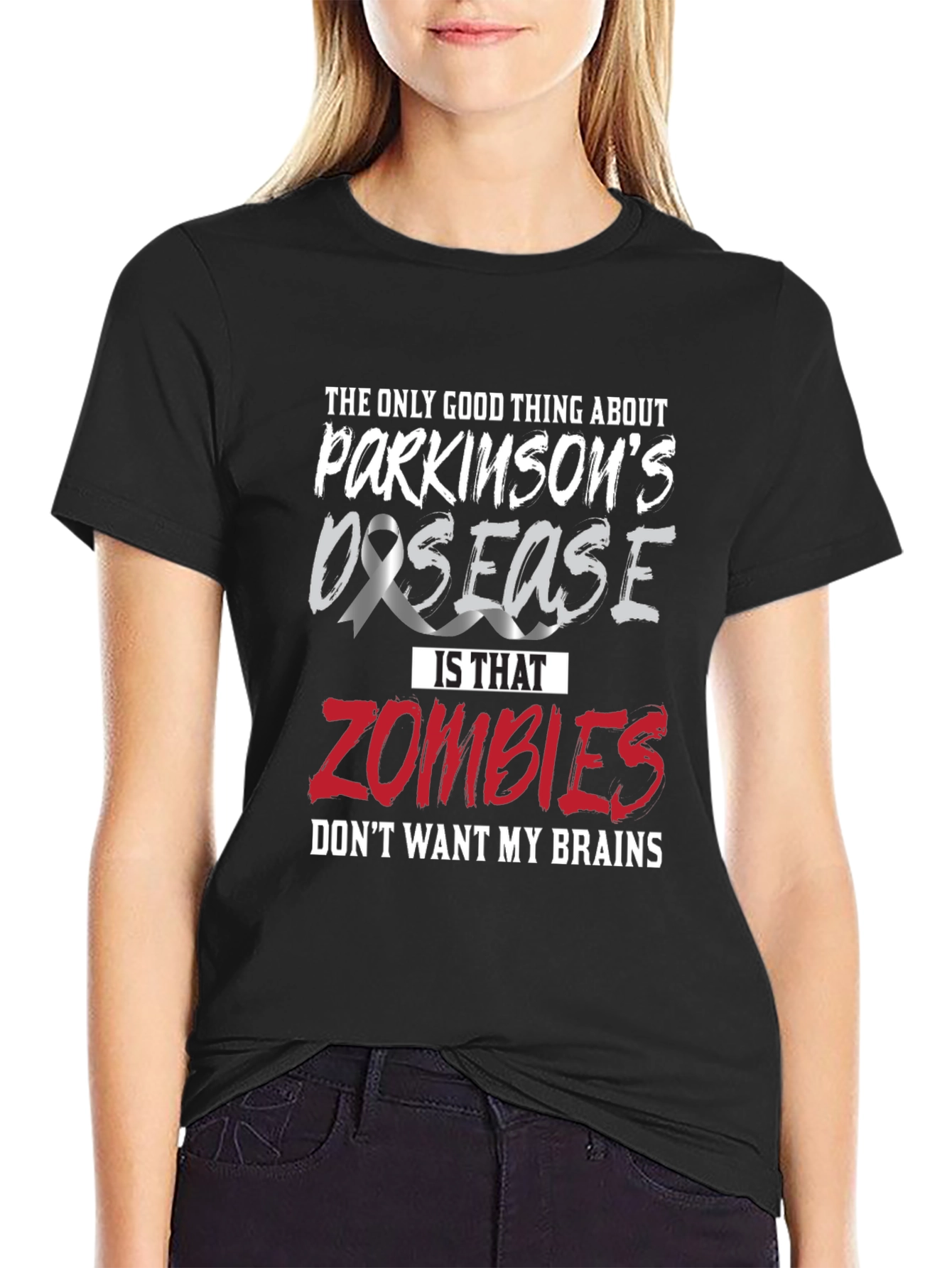 Parkinsons Disease Awareness Zombie Brains T-Shirt