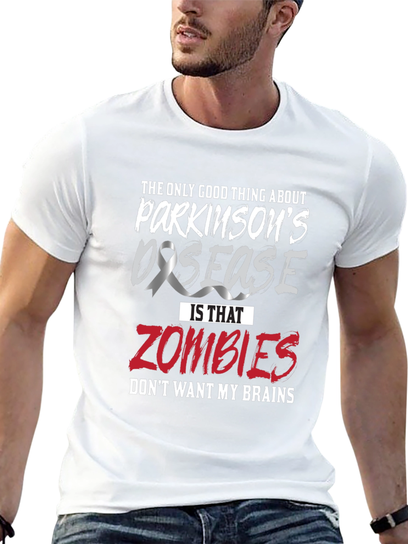 Parkinsons Disease Awareness Zombie Brains T-Shirt