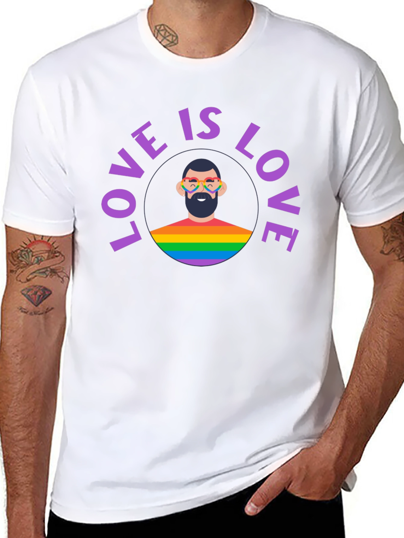 Love Is Love Pride T-Shirt - Mens Graphic Tee