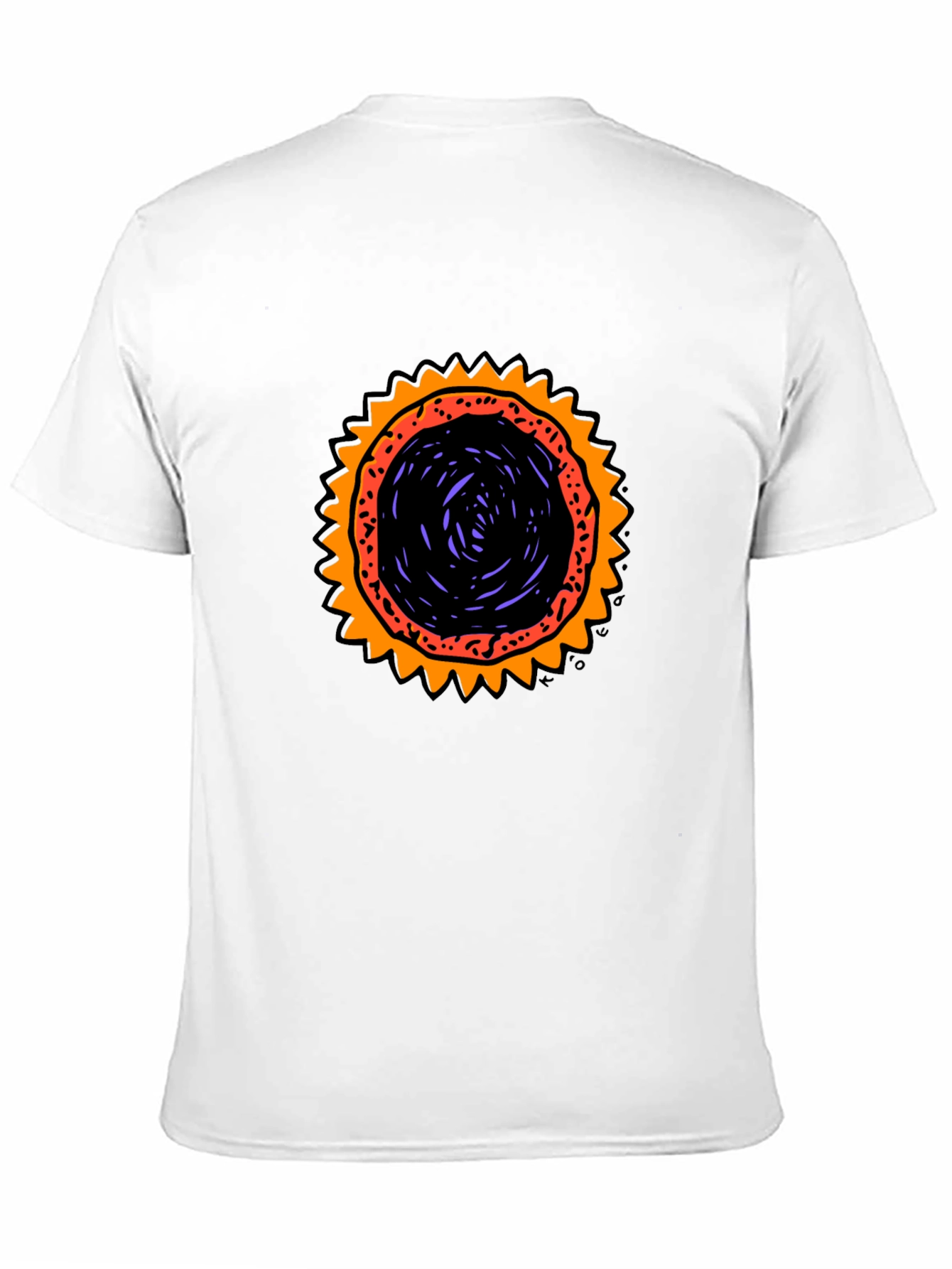 Graphic Sunburst T-Shirt - Black