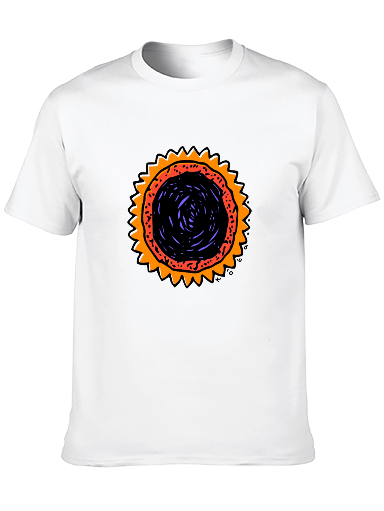 Graphic Sunburst T-Shirt - Black