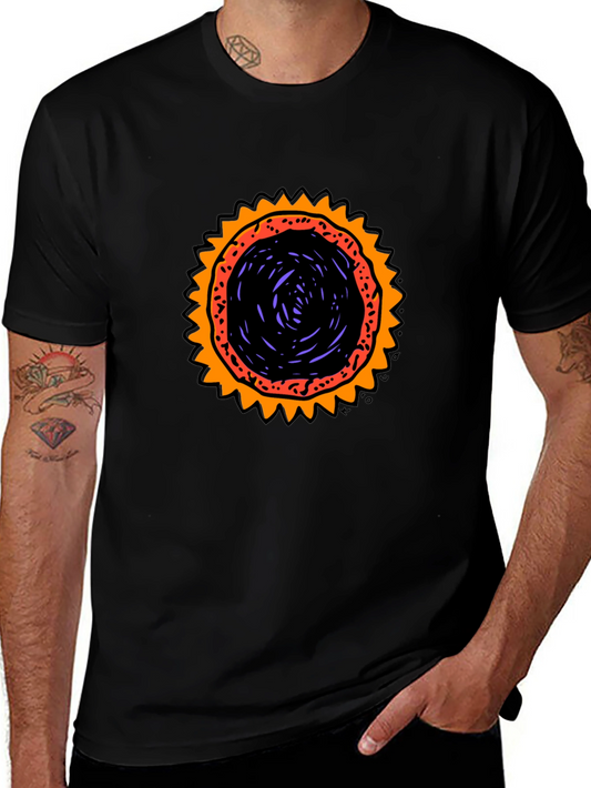 Graphic Sunburst T-Shirt - Black