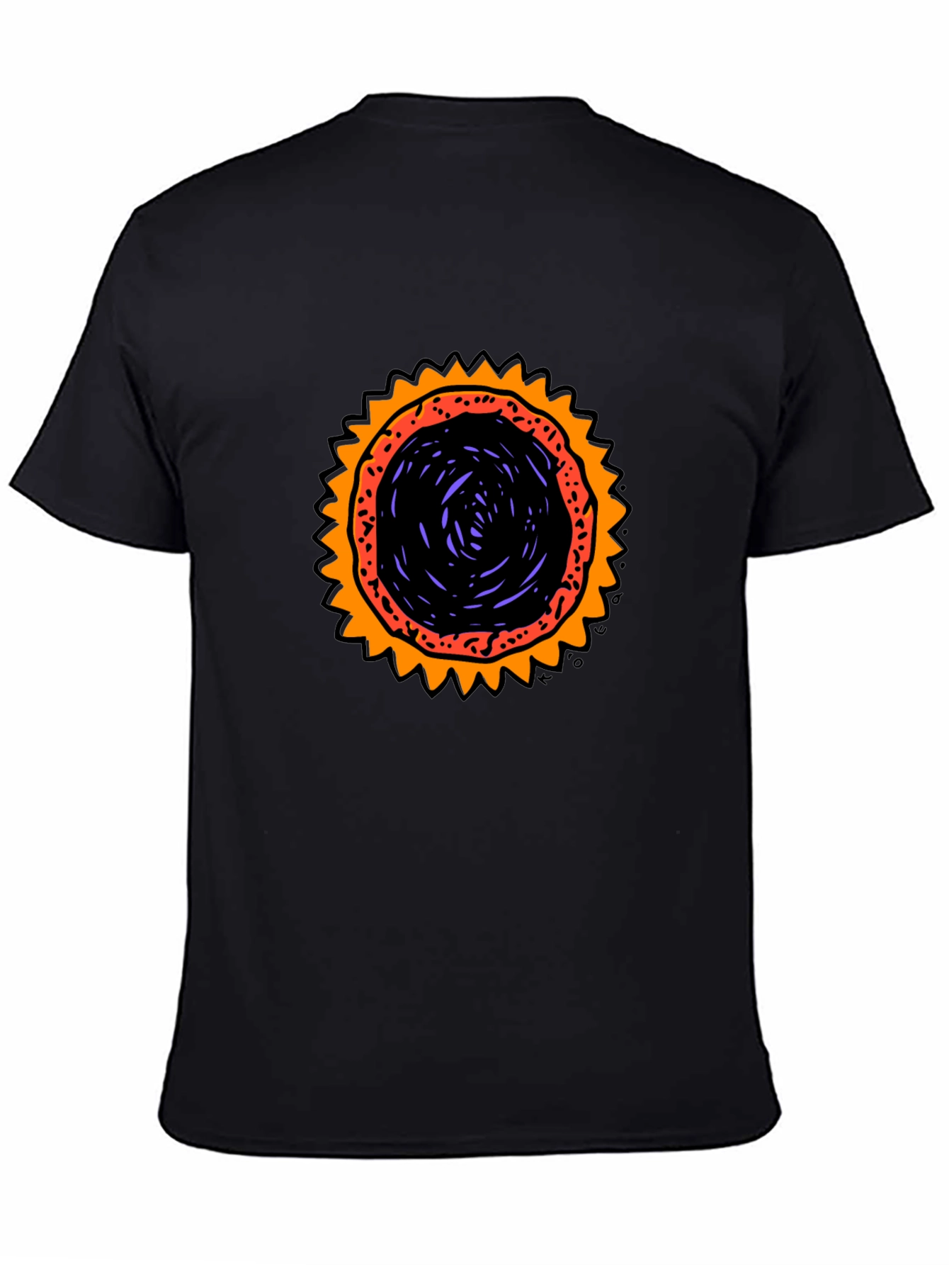 Graphic Sunburst T-Shirt - Black