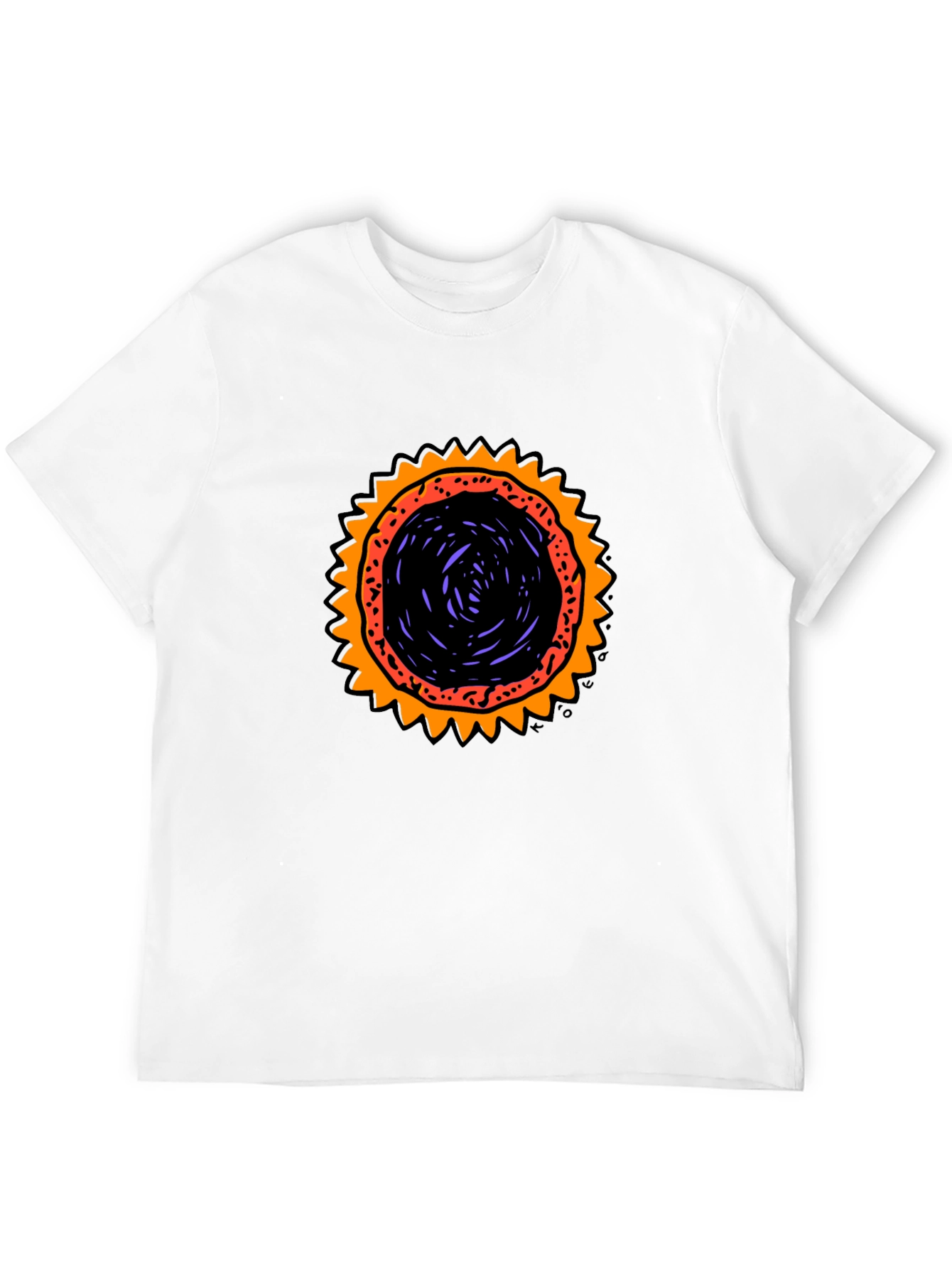 Graphic Sunburst T-Shirt - Black